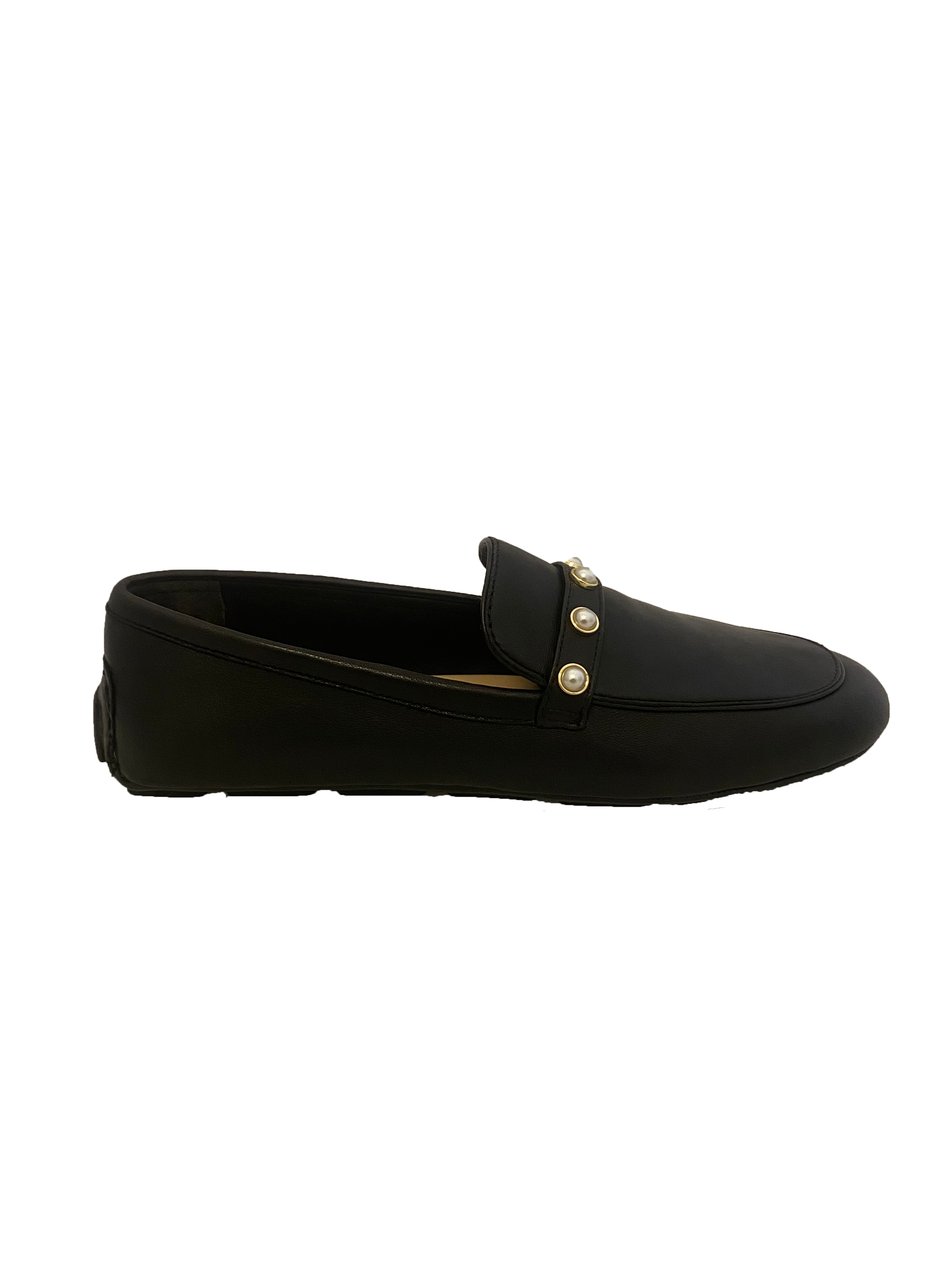 Stuart Weitzman Leather Pearl Loafers Isabella s Wardrobe