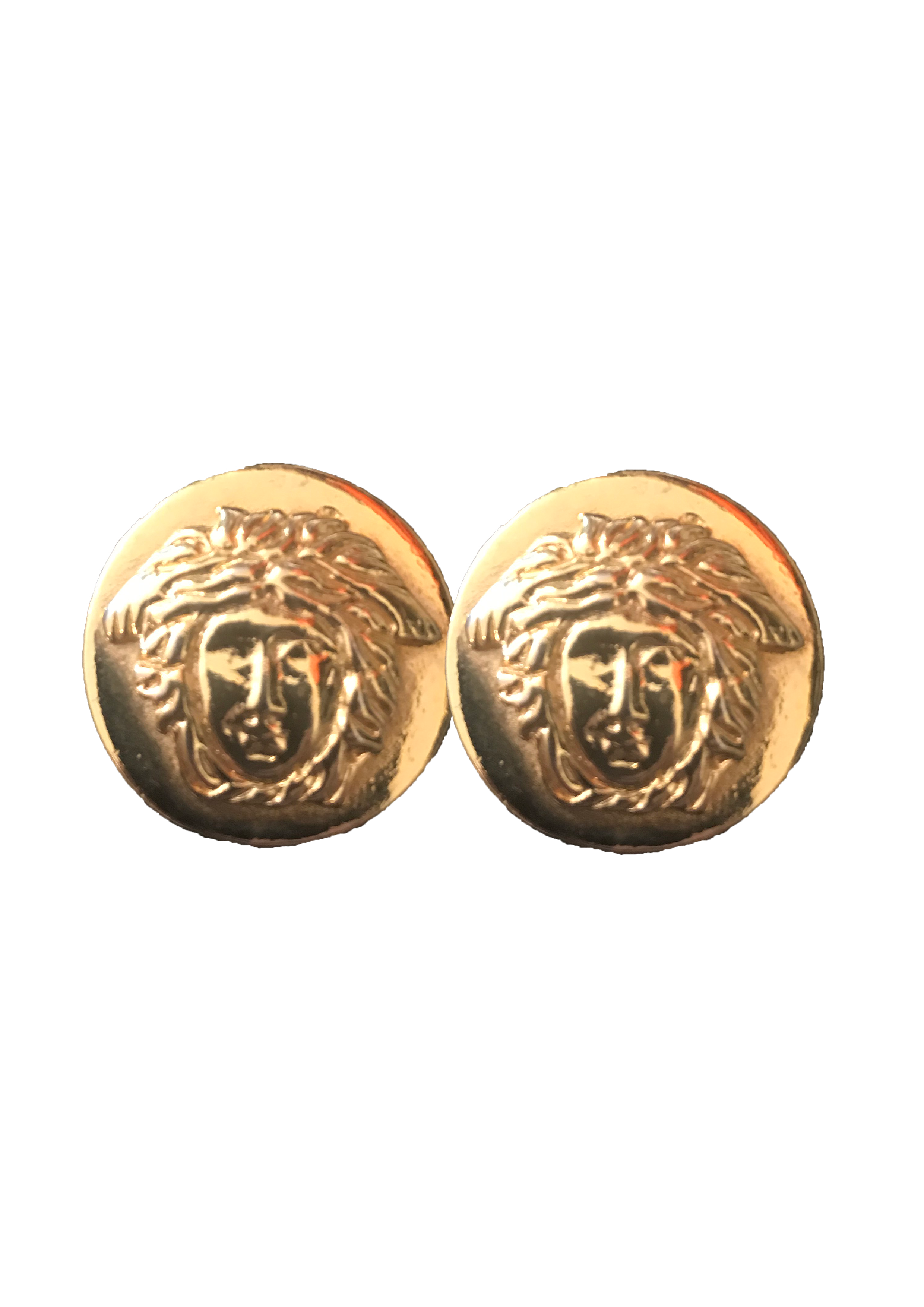 Gianni Versace Medusa Earrings Silvery Steel ref.979345 - Joli Closet