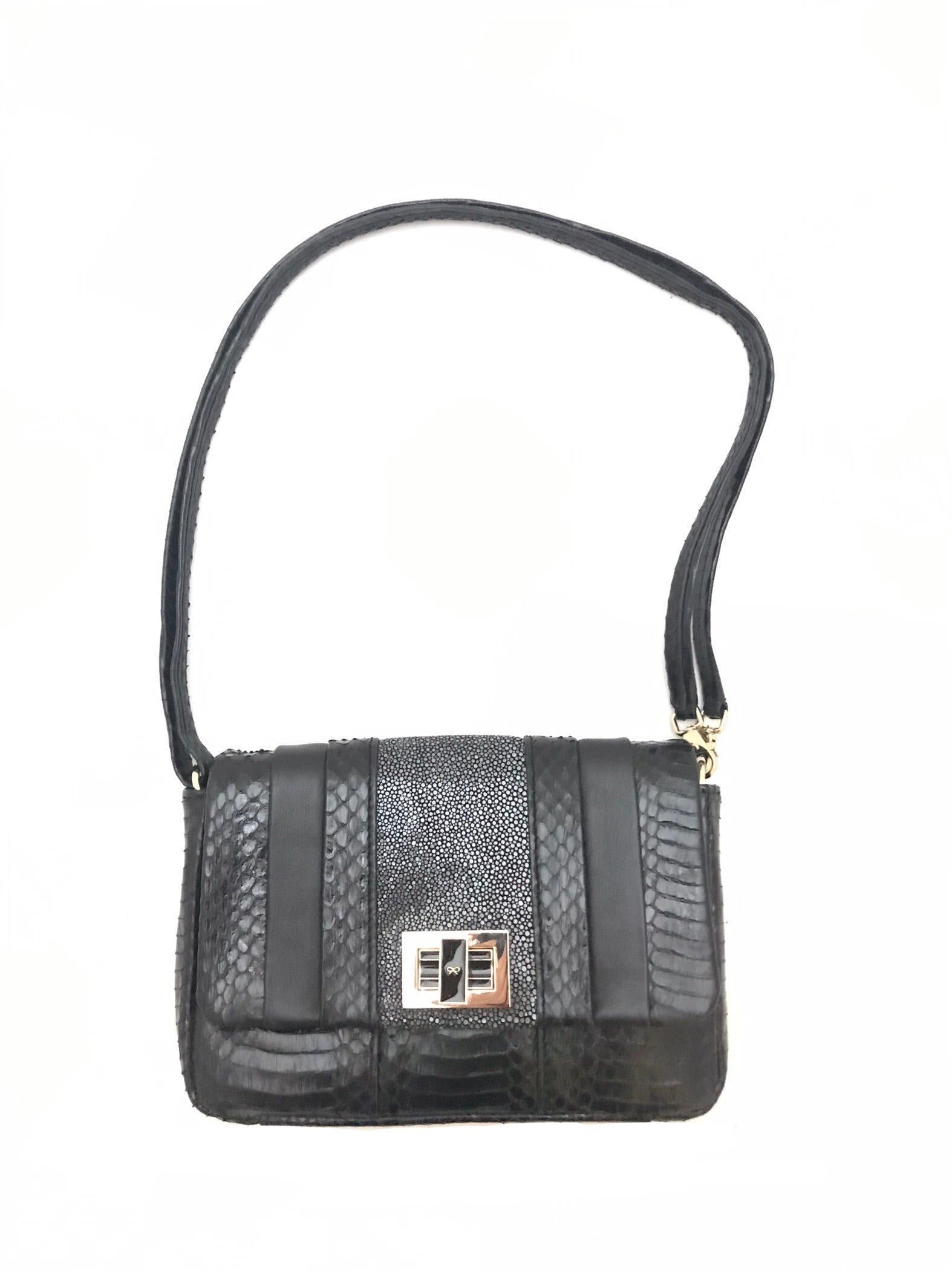 Anya Hindmarch Gracie Snakeskin Bag Isabella's Wardrobe