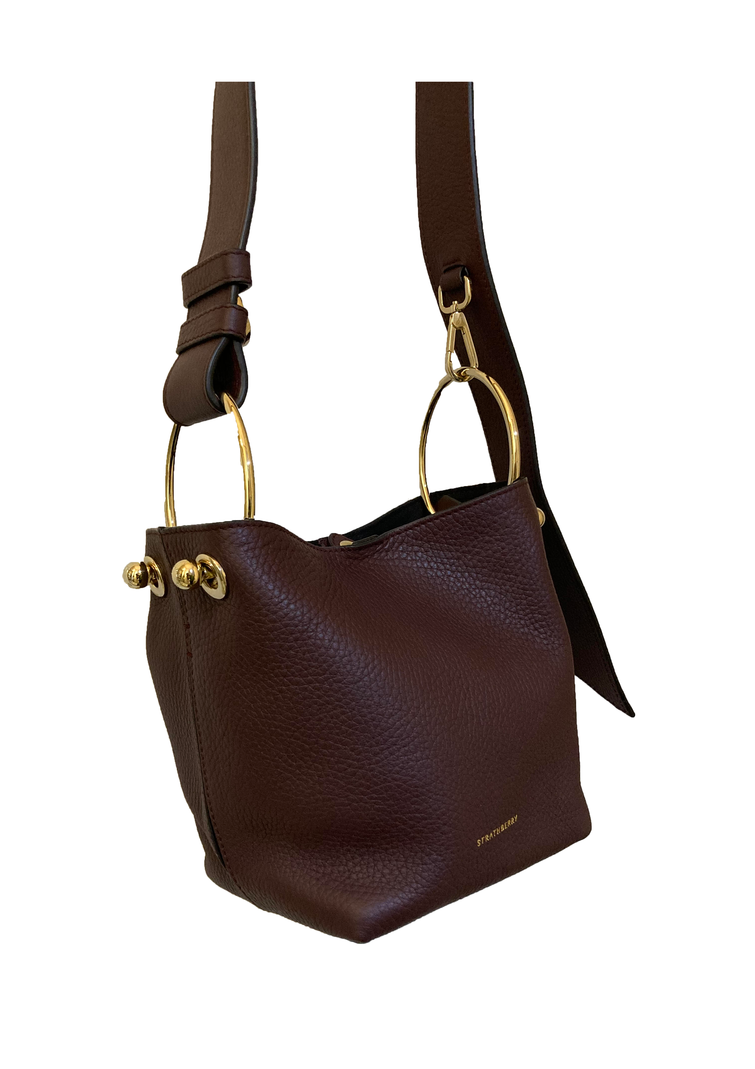 Lana Nano Bucket Bag - Tan with Vanilla Stitch