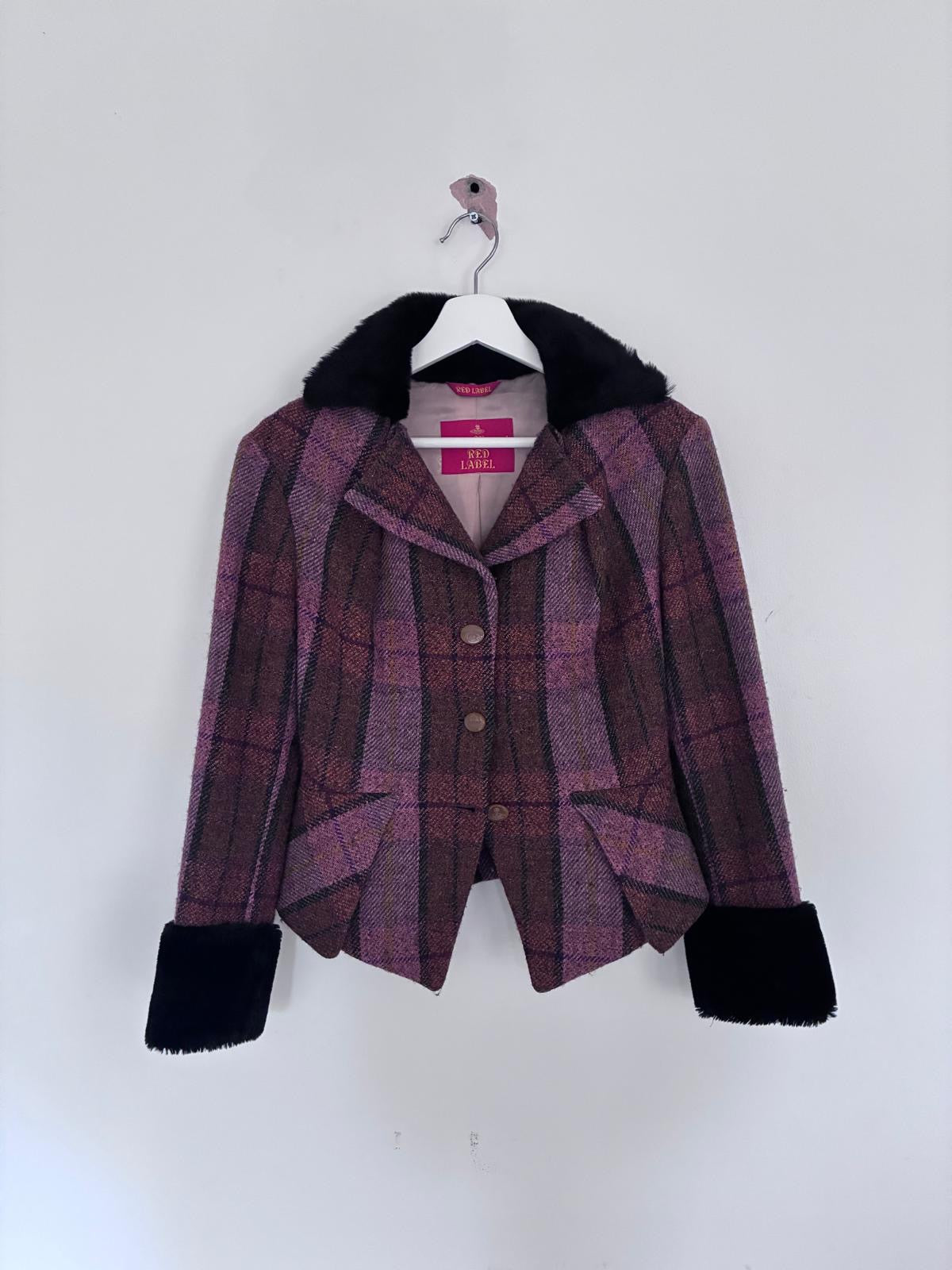 Vintage Tartan Skirt Suit