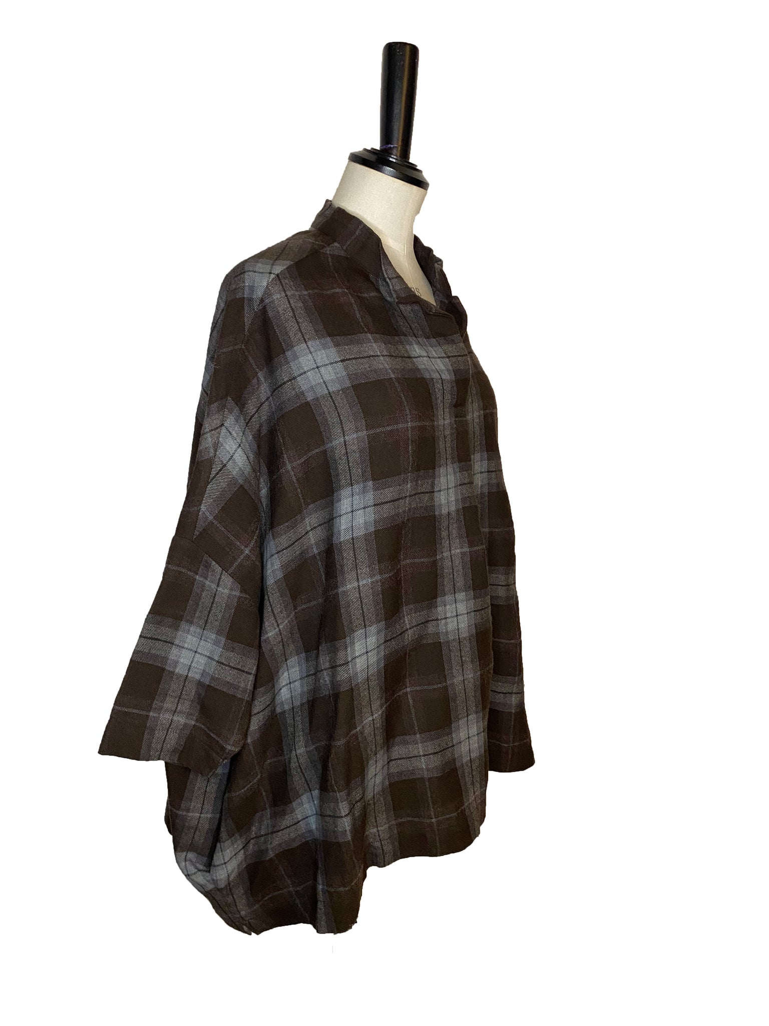 Checked Tunic Top