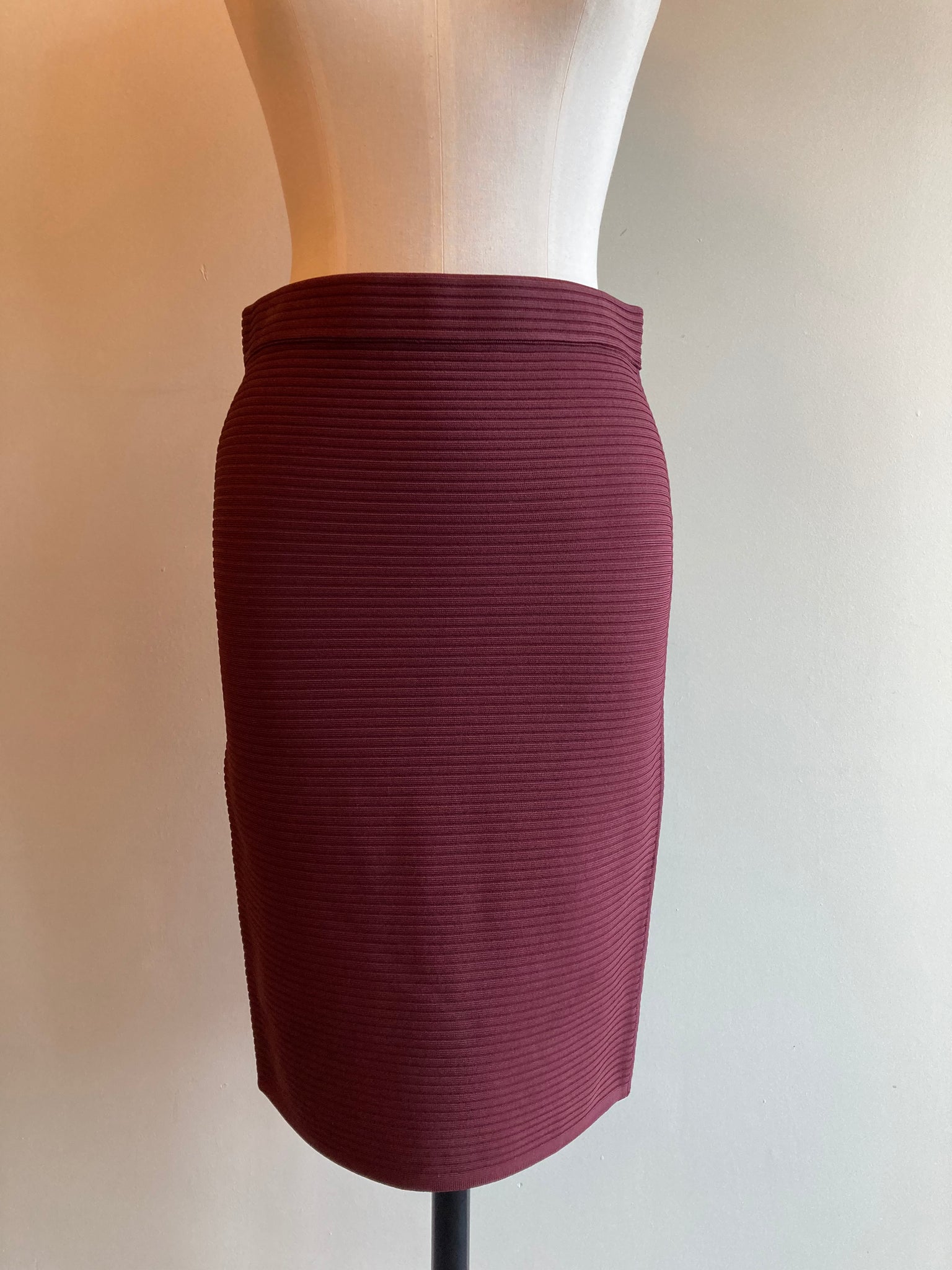 Ribbed Body Con Skirt