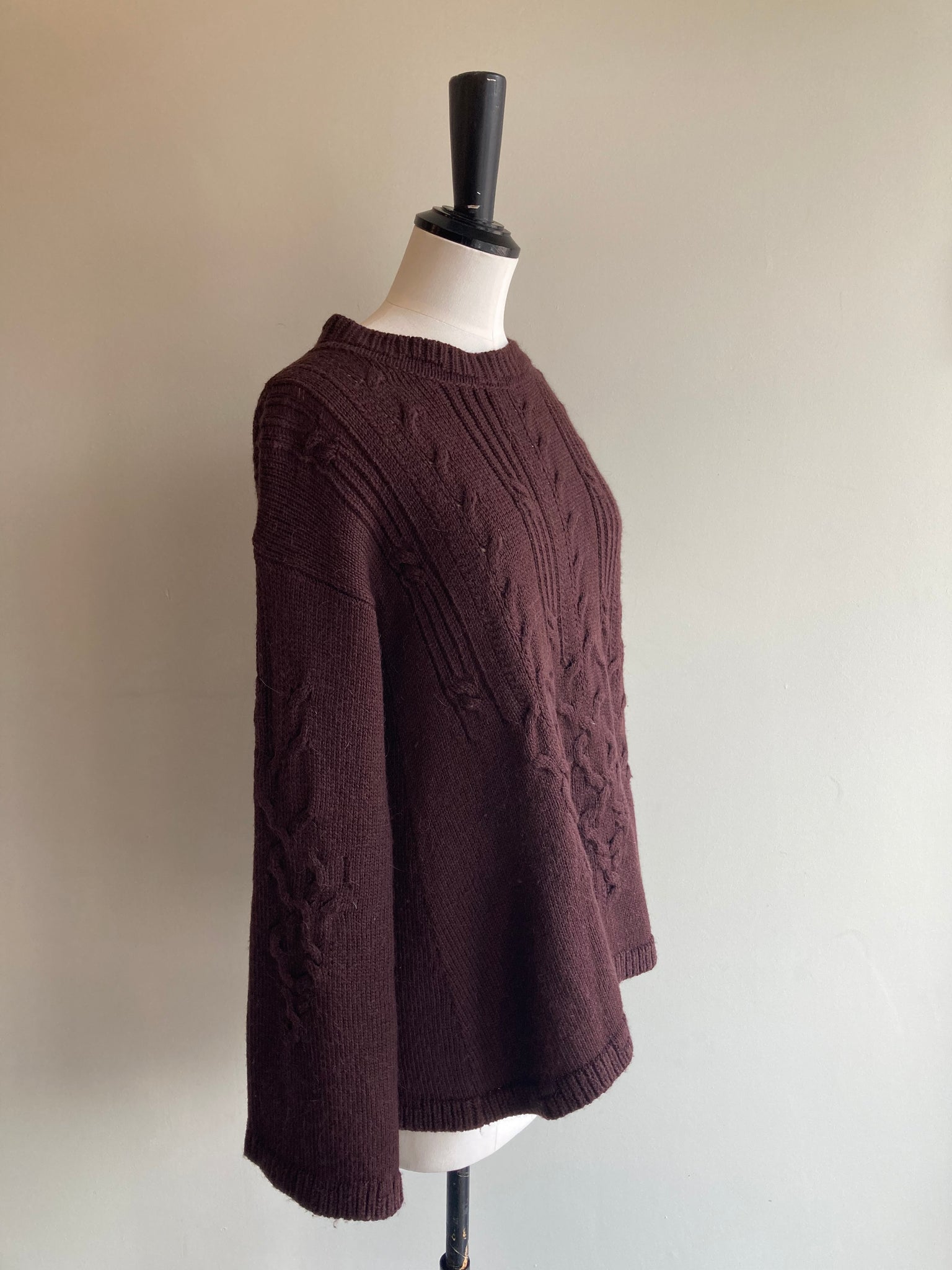 Wool Cable Knit Sweater