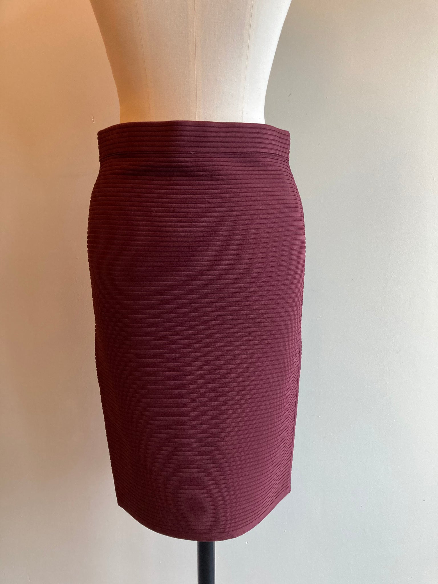 Ribbed Body Con Skirt