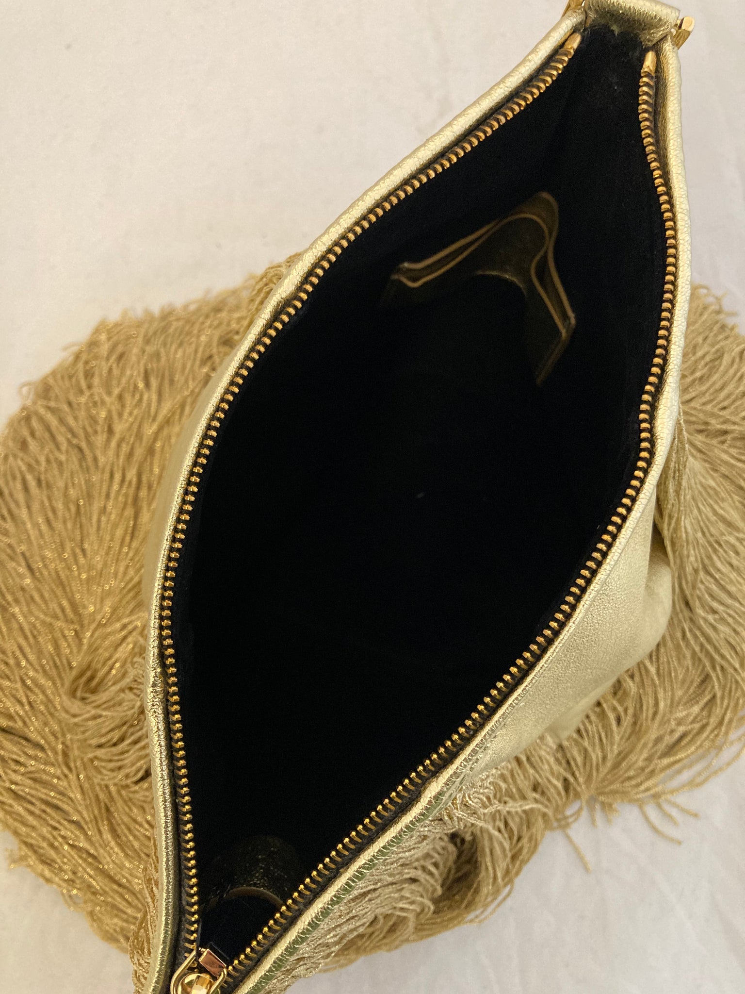 Fringed Clutch Bag