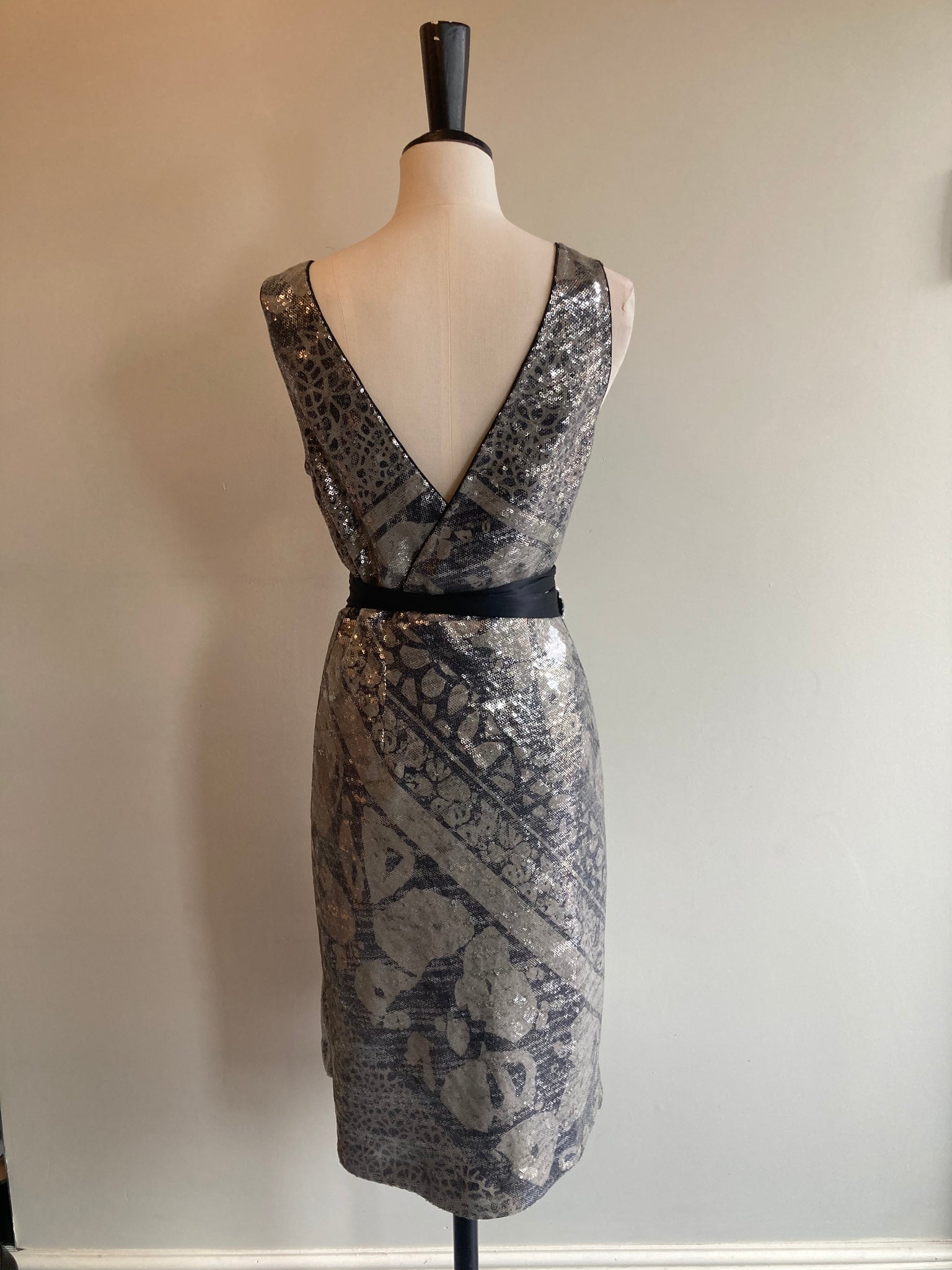 Sequinned Liraz Wrap Dress