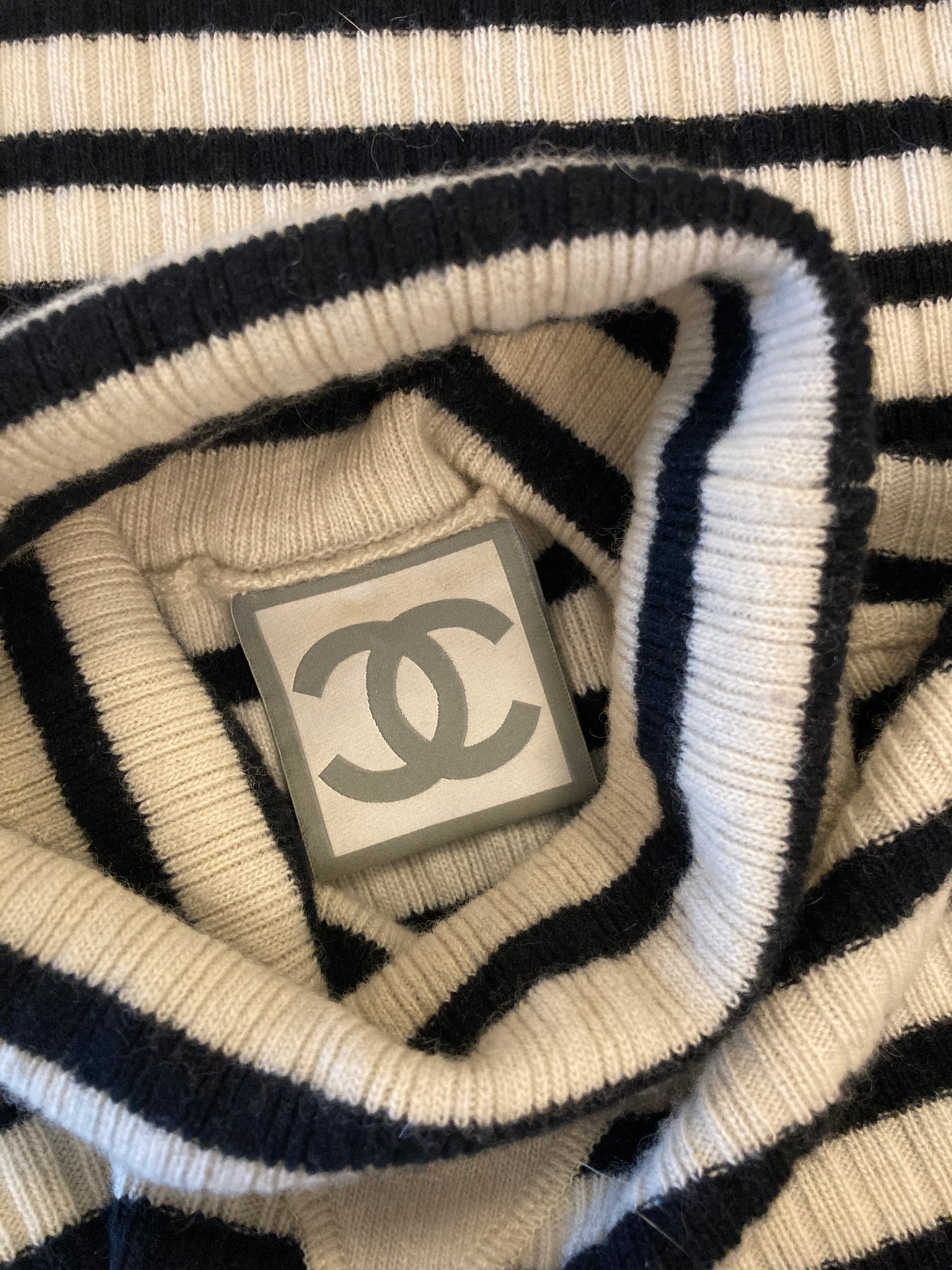 Striped Polo Neck