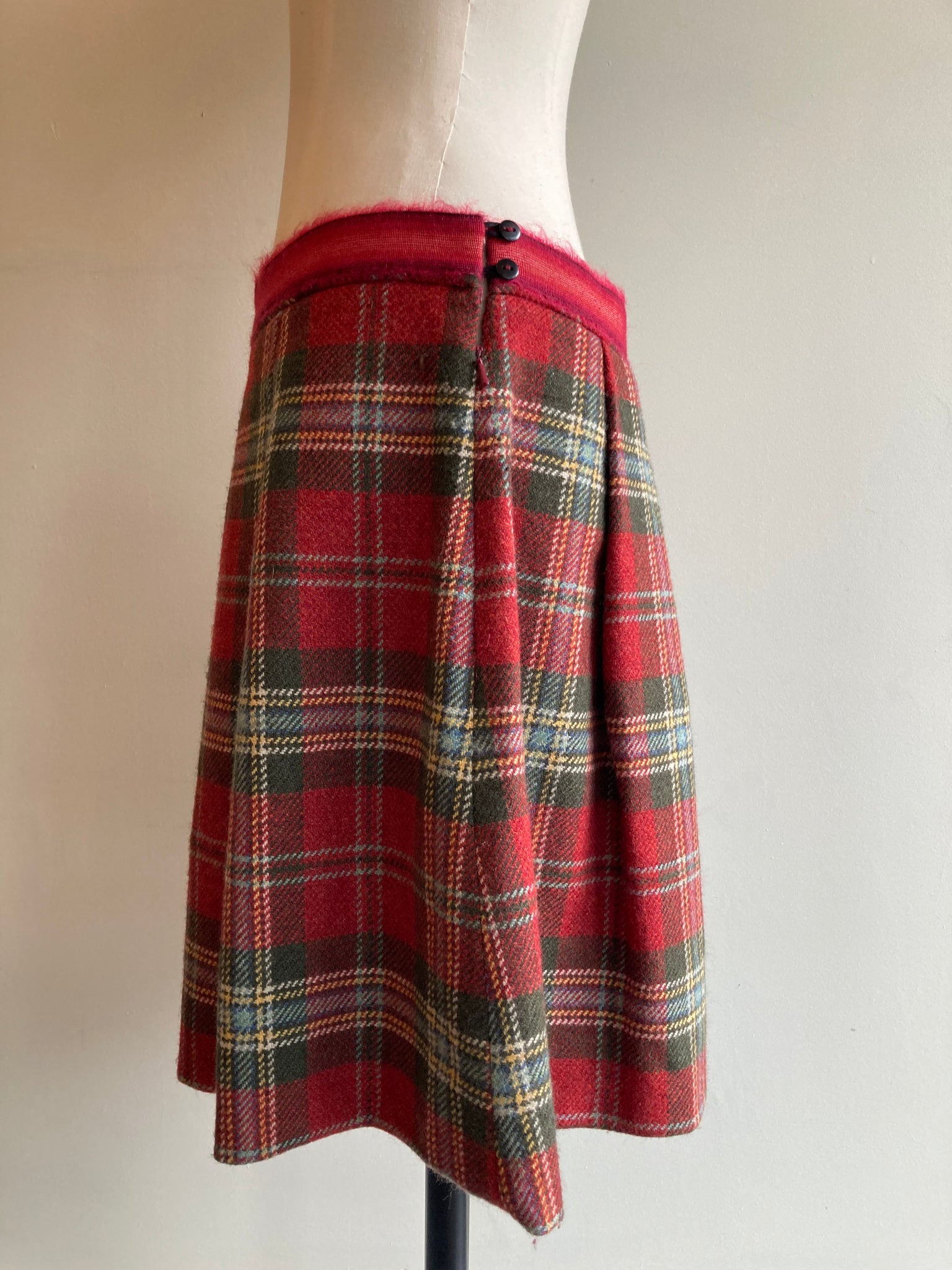 Wool Mini Skirt
