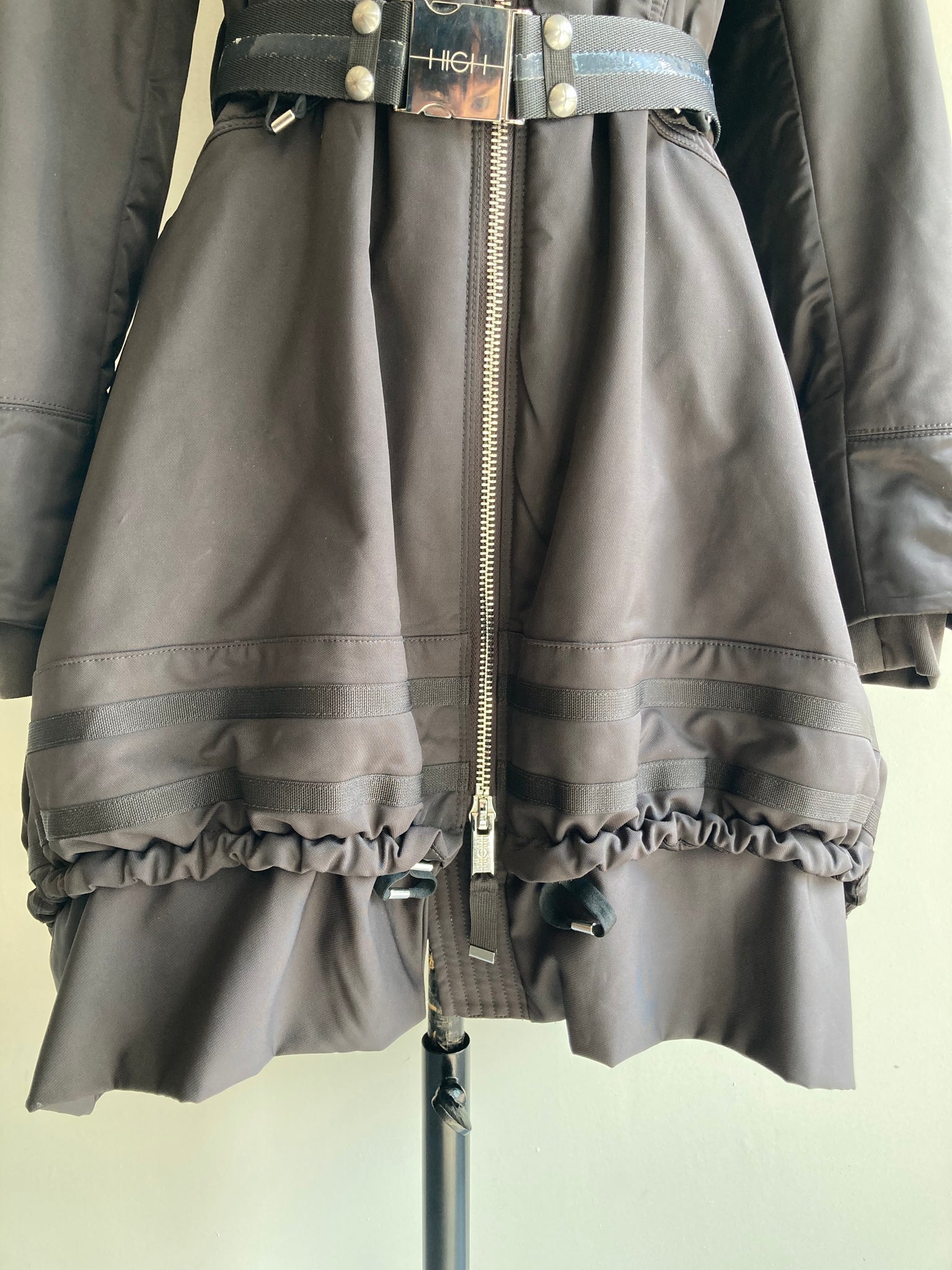 Balloon Hemline Coat