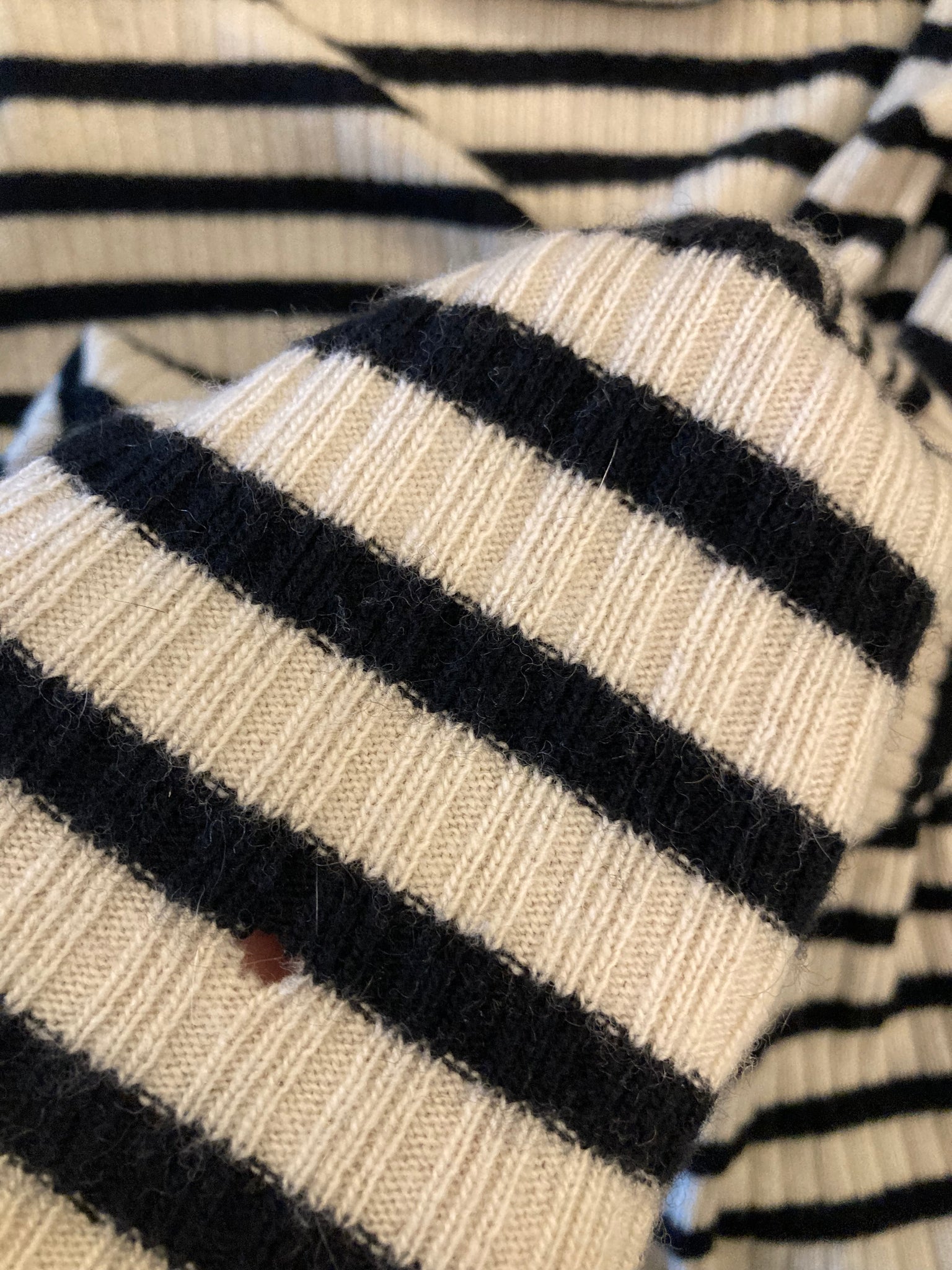 Striped Polo Neck
