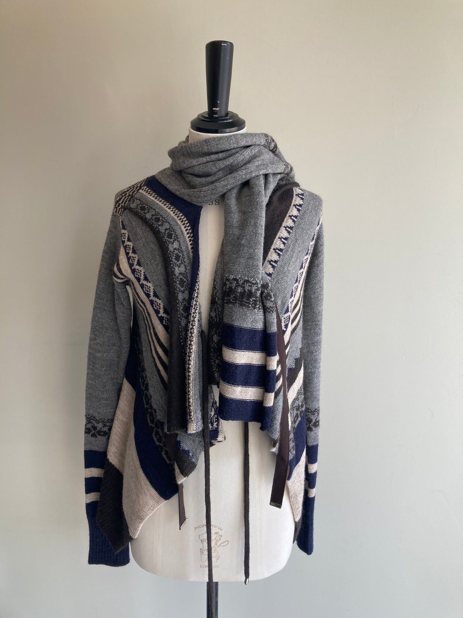 Striped Wrap Around Knit