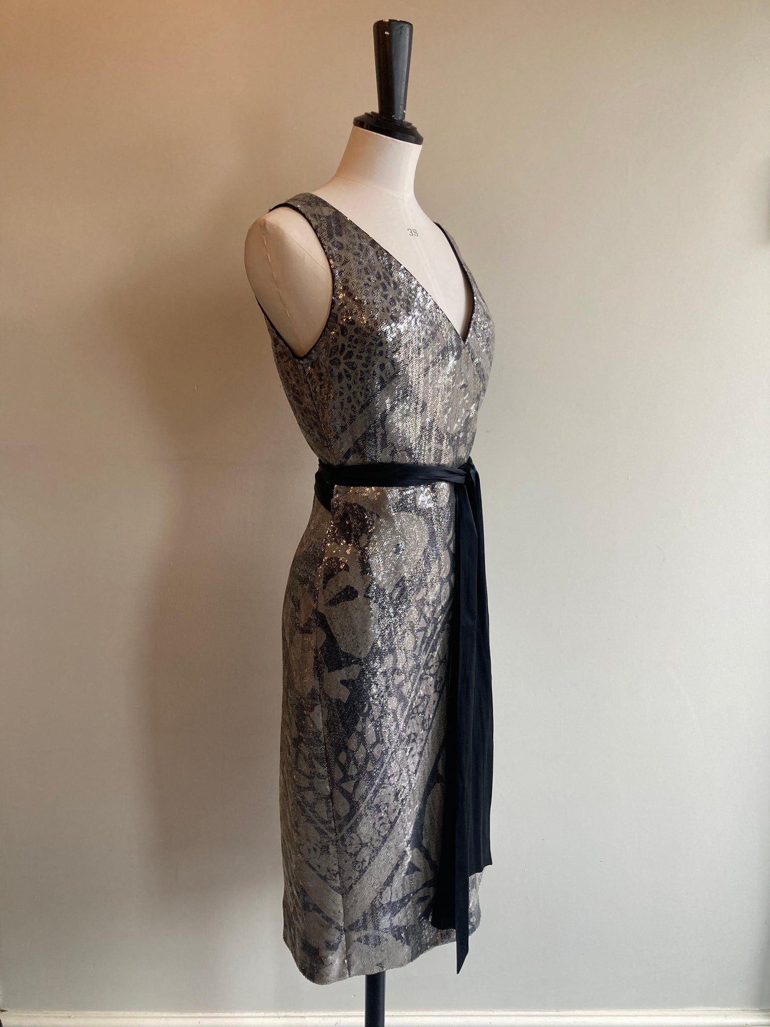 Sequinned Liraz Wrap Dress