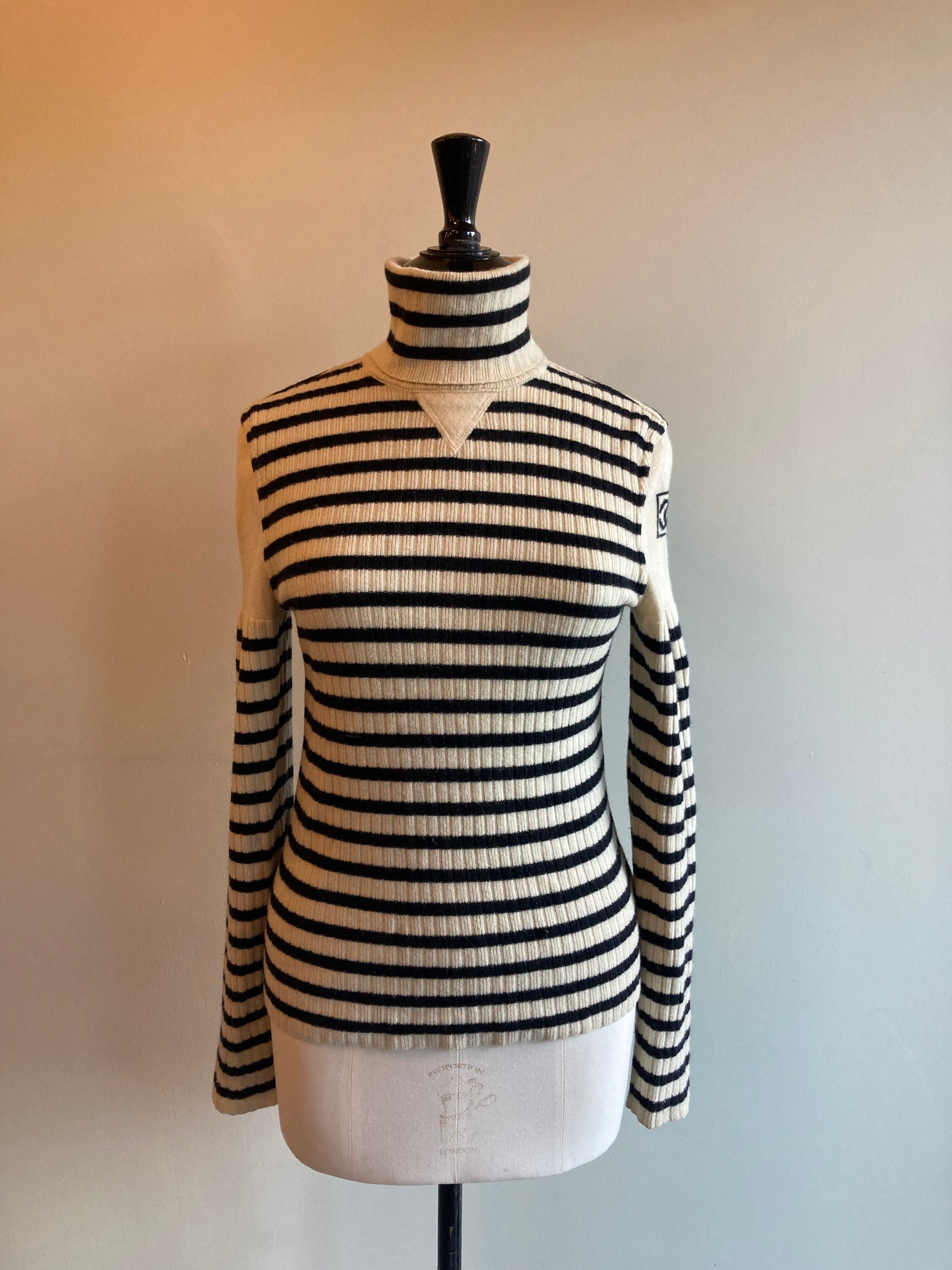 Striped Polo Neck