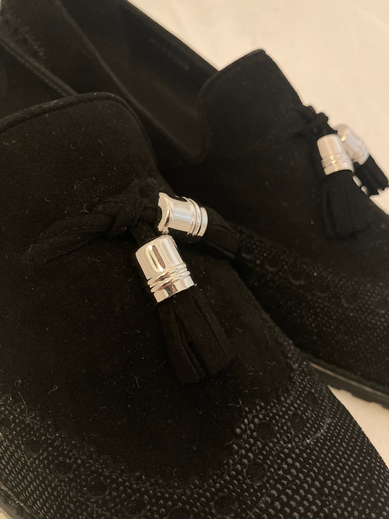 Suede Tassel Loafers