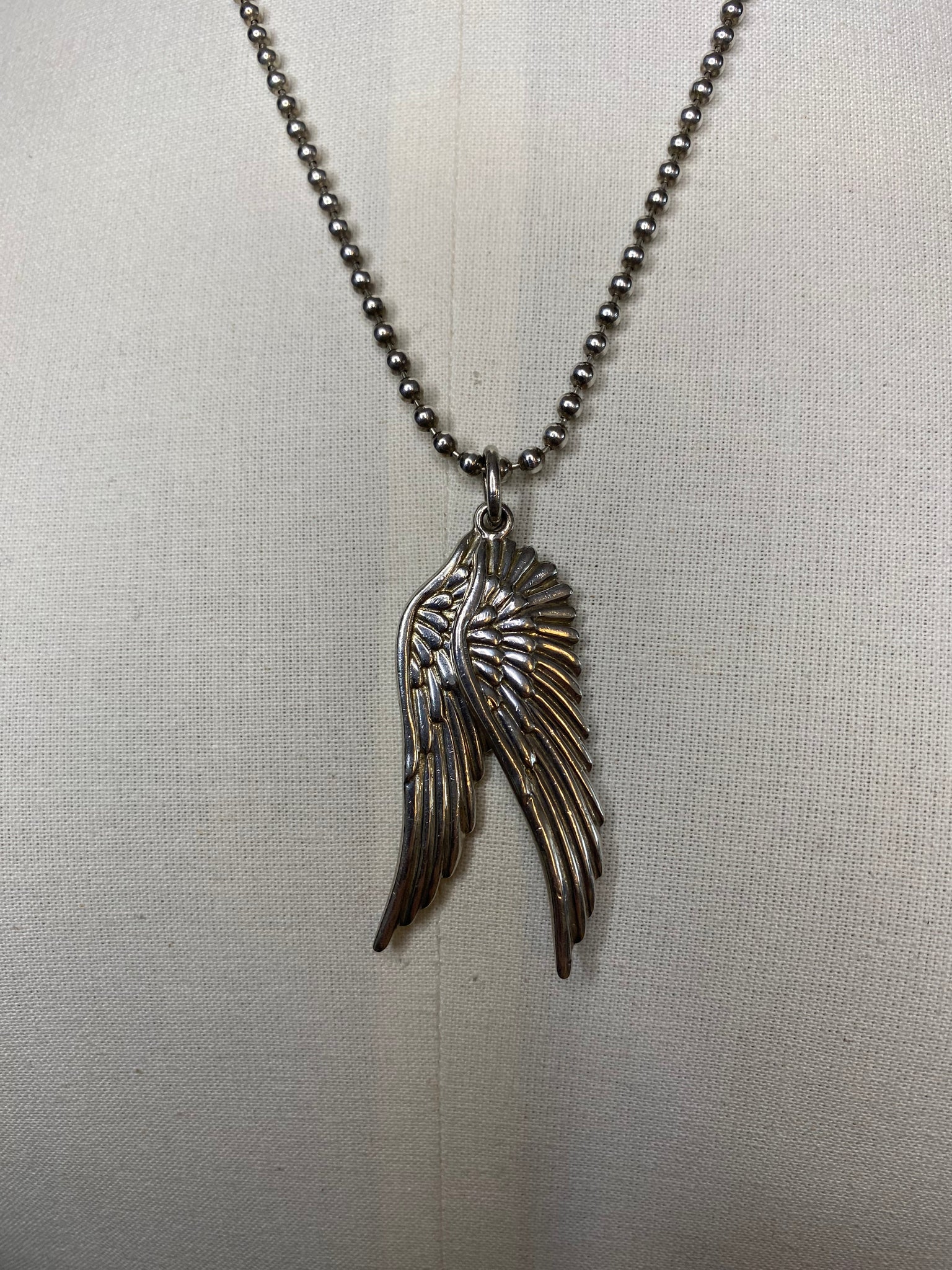 Vintage Silver Wings Pendant