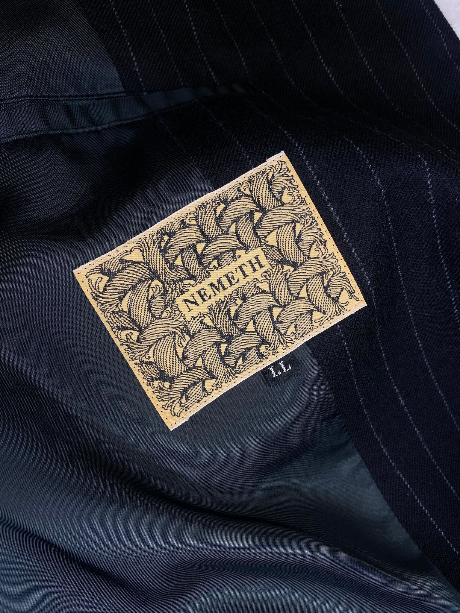 Pinstriped Wool Jacket