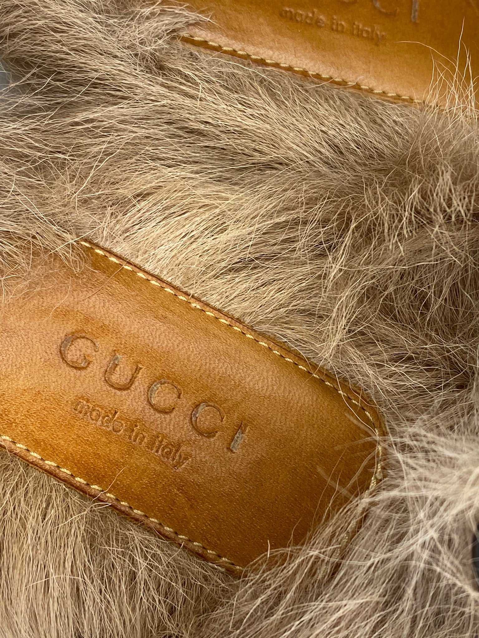 Princetown Horsebit Shearling Slides
