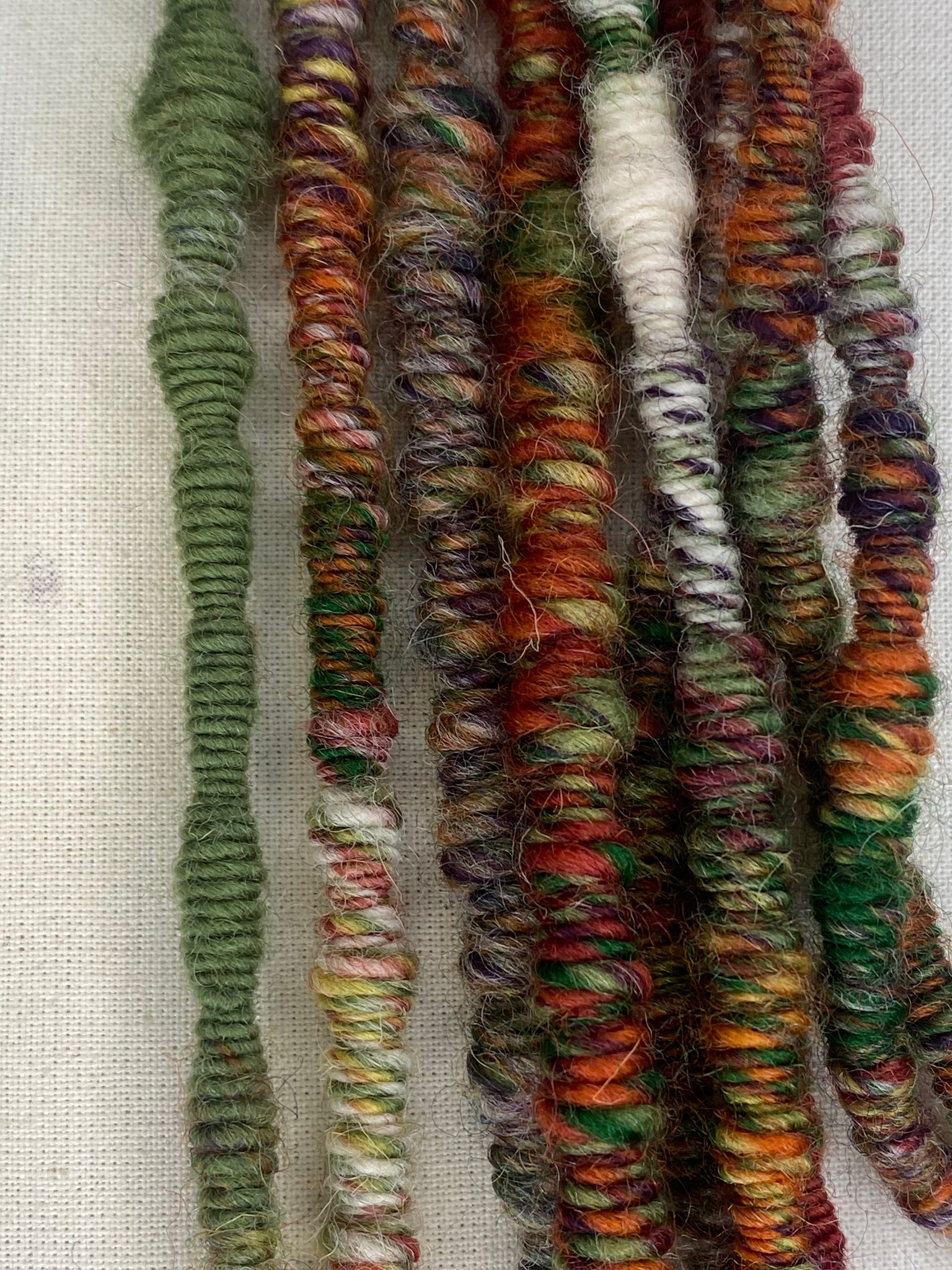 Hand Spun Super Coil Yarns