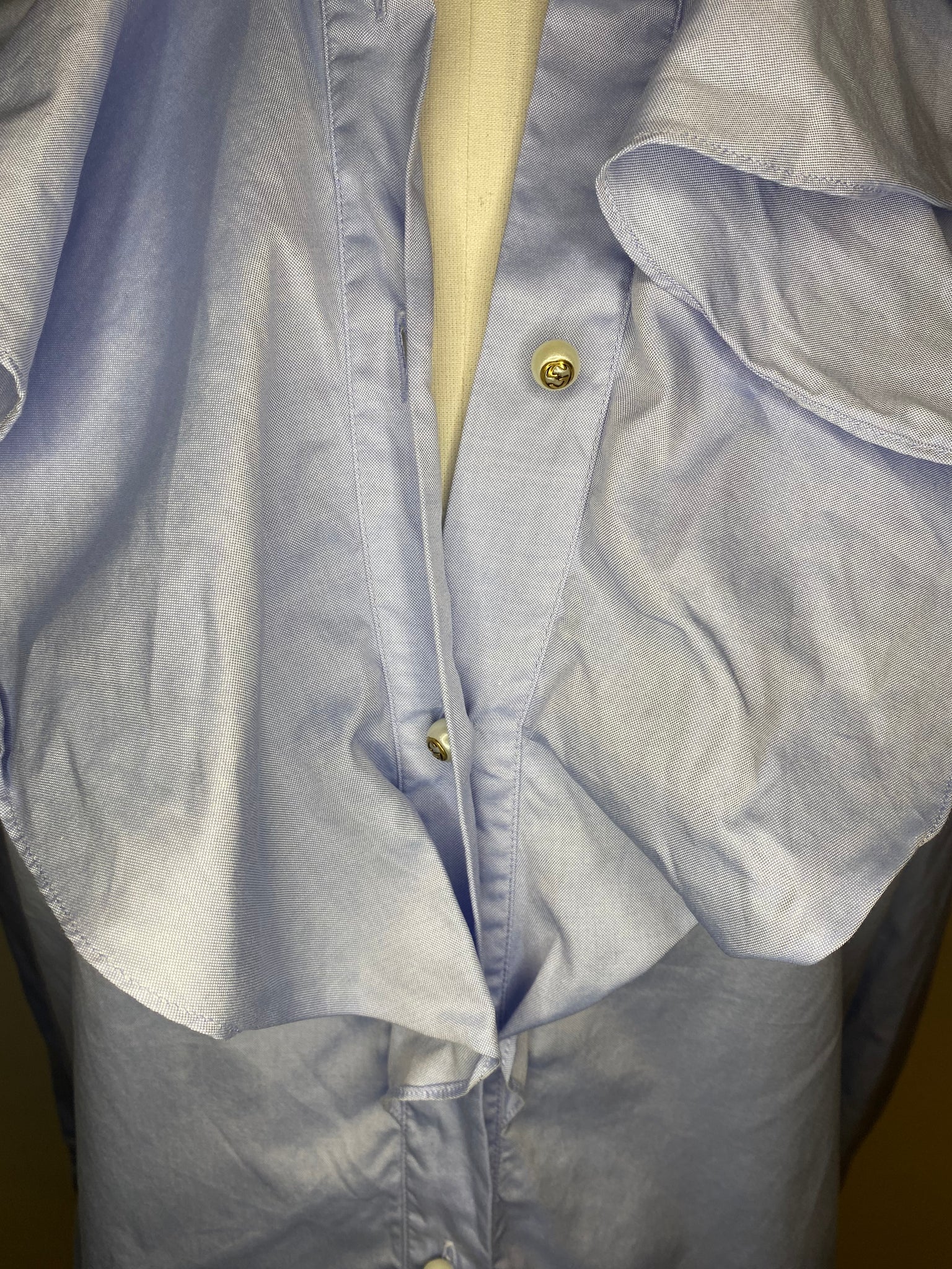Cotton Blouse With Rose Detail