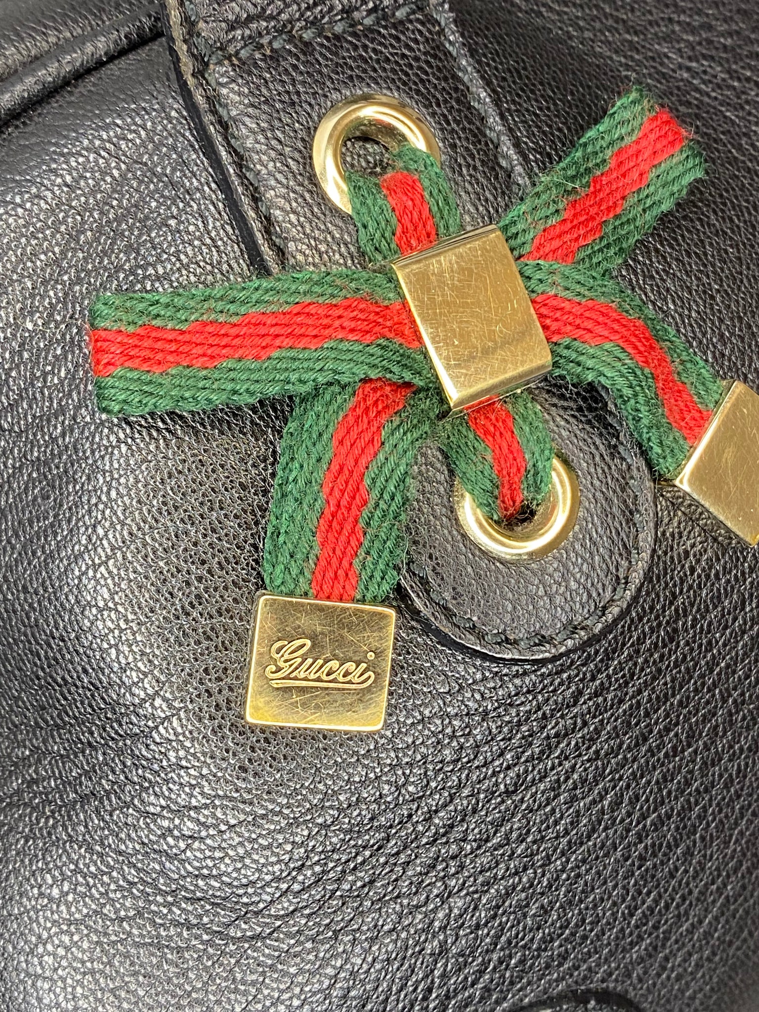 Vintage Princy Leather Boston Bag