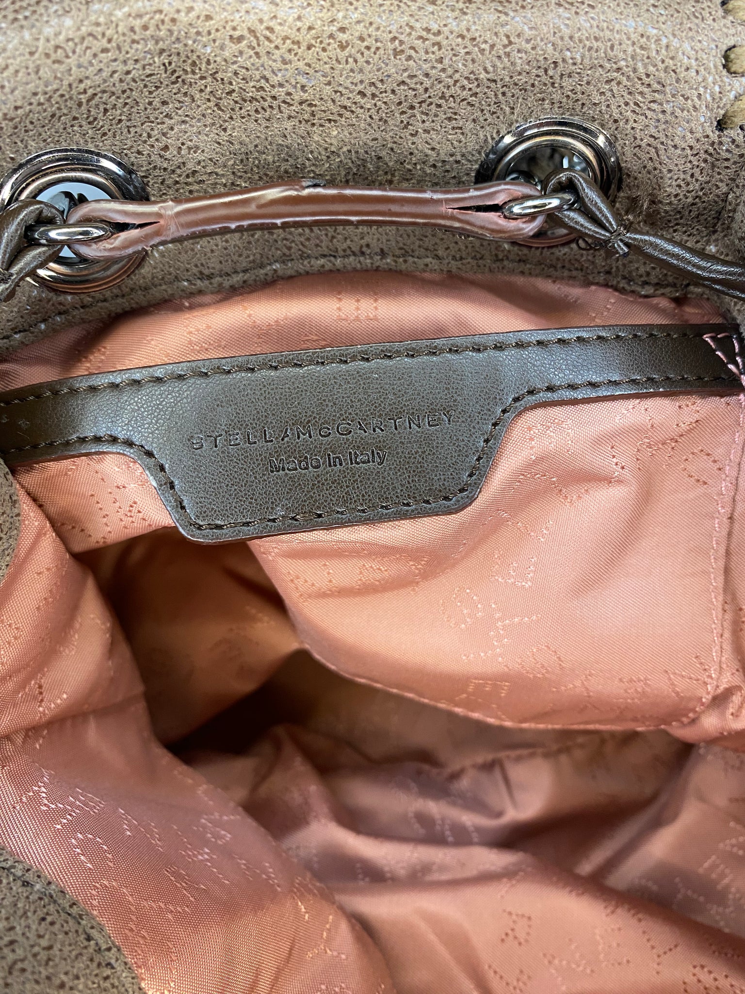 falabella mini backpack silver Stella McCartney Mini Falabella Backpack – Isabella's Wardrobe