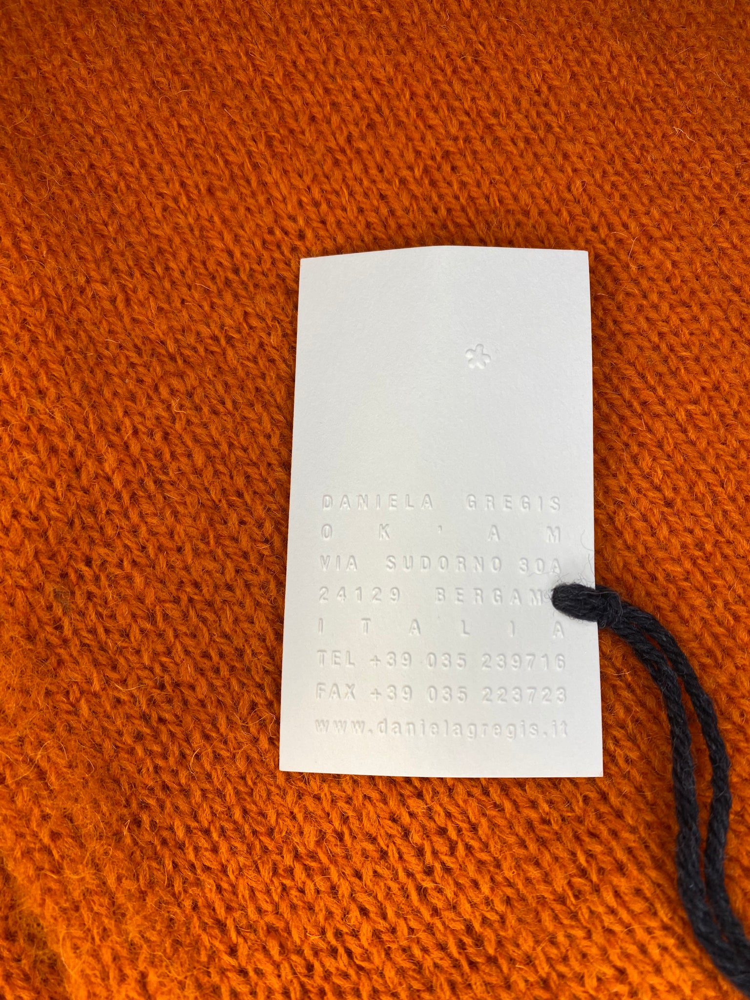 Wool Shawl Orange