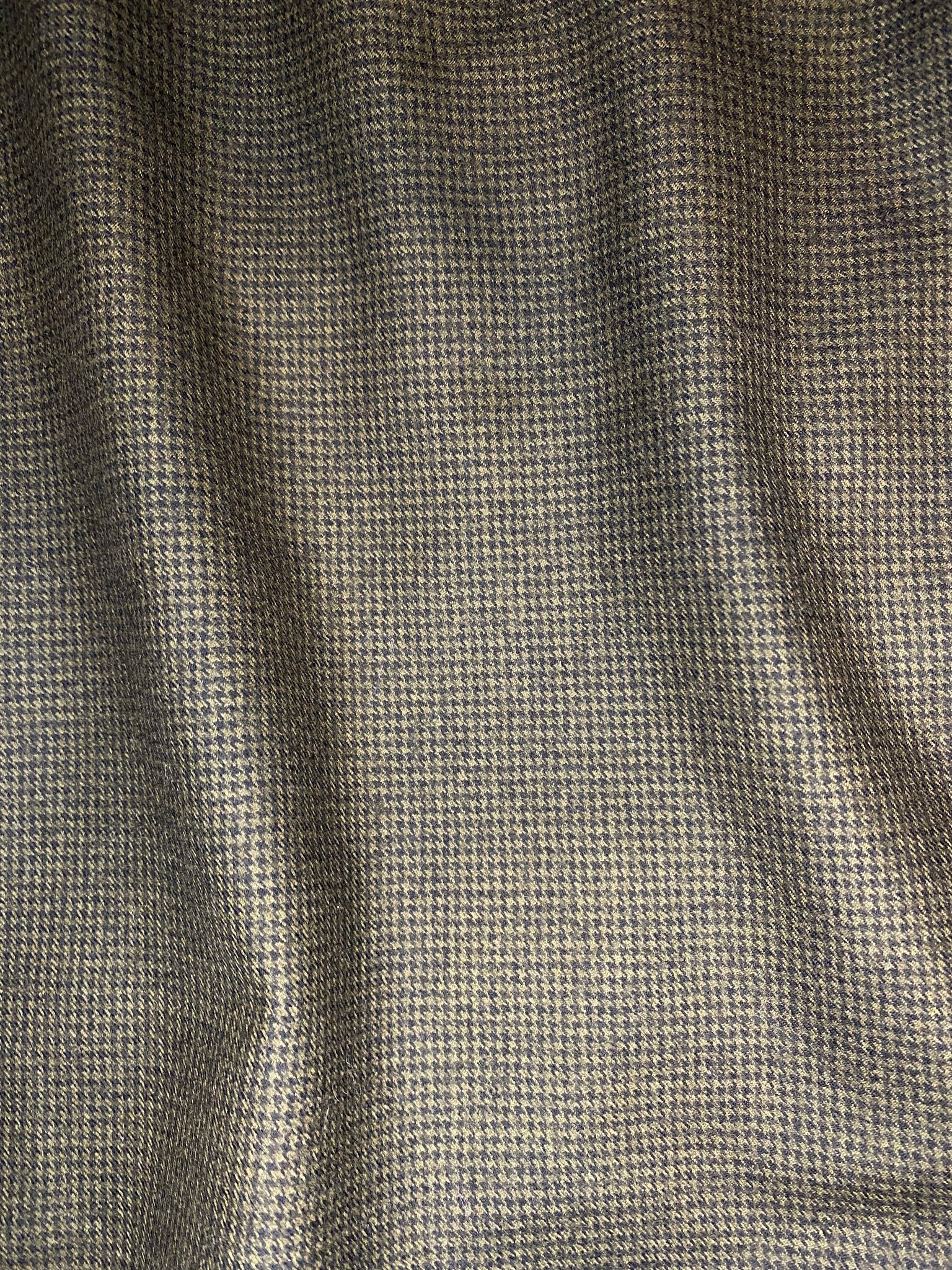 Houndstooth Check Wool Trousers