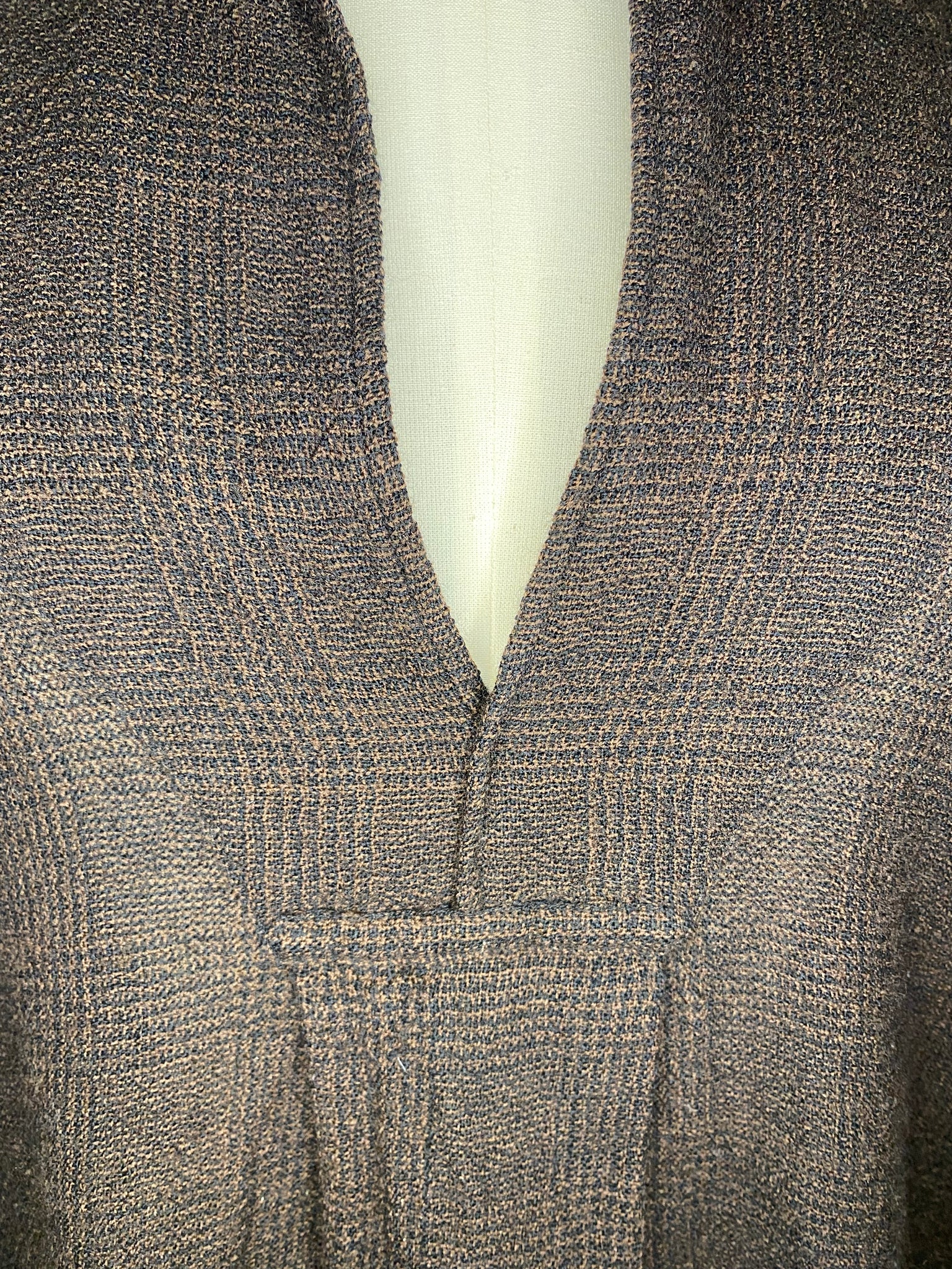 Checked Tunic Top