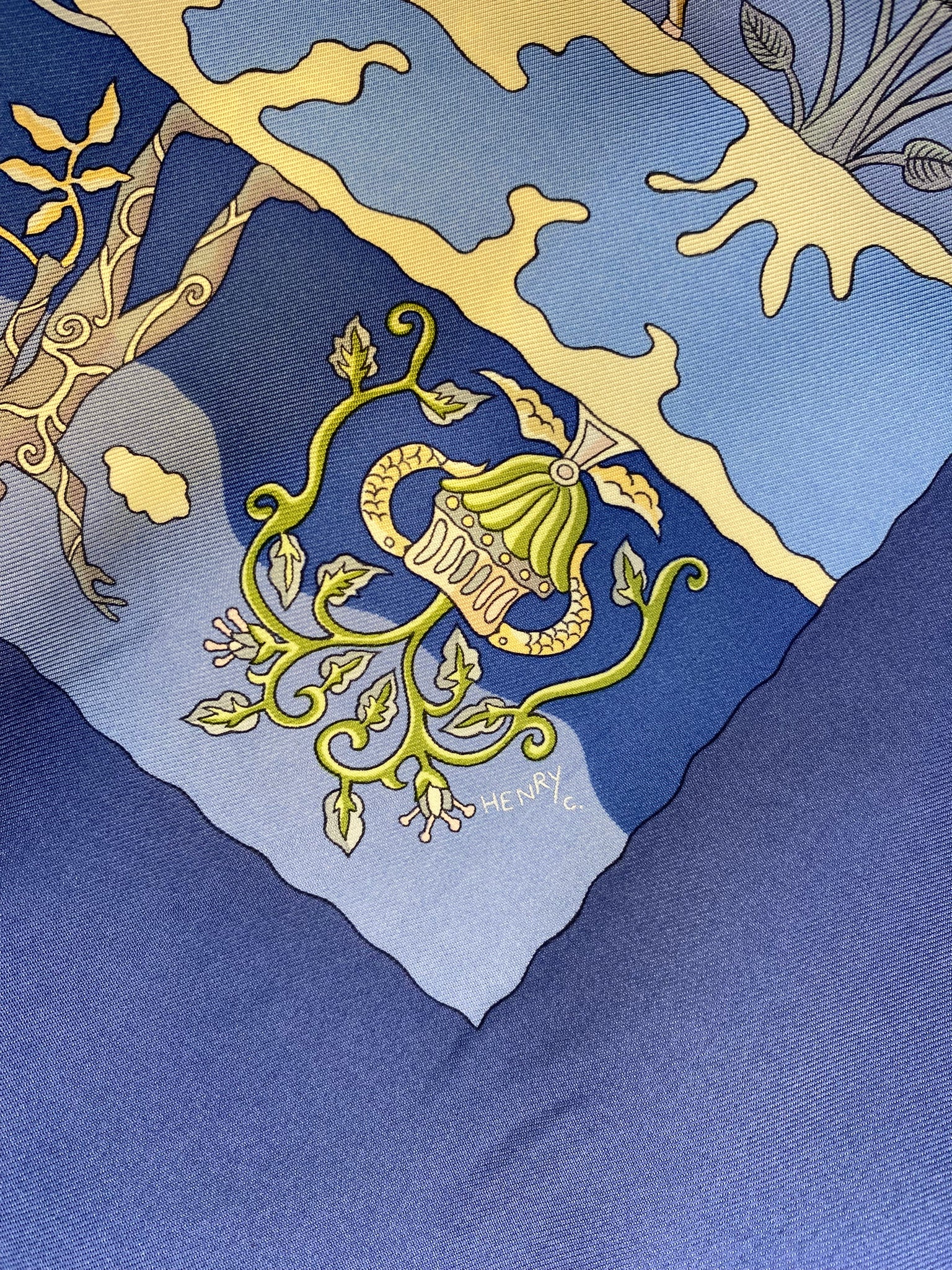 'Rives Fertiles' Silk Scarf
