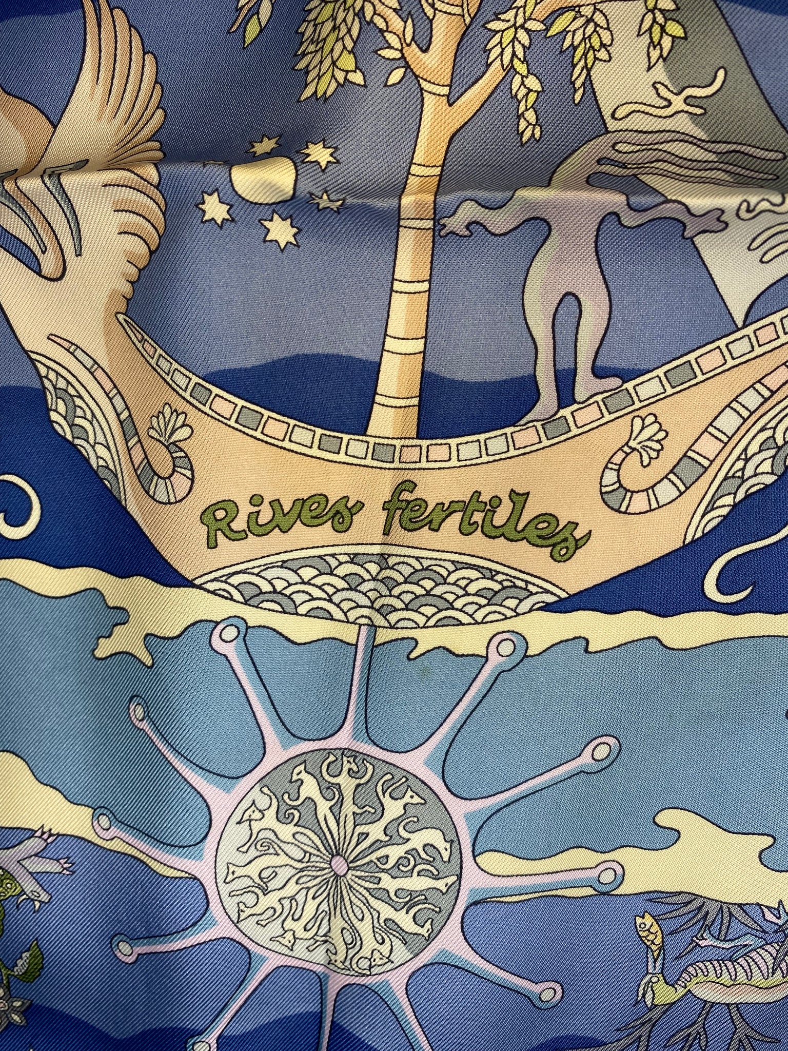 'Rives Fertiles' Silk Scarf