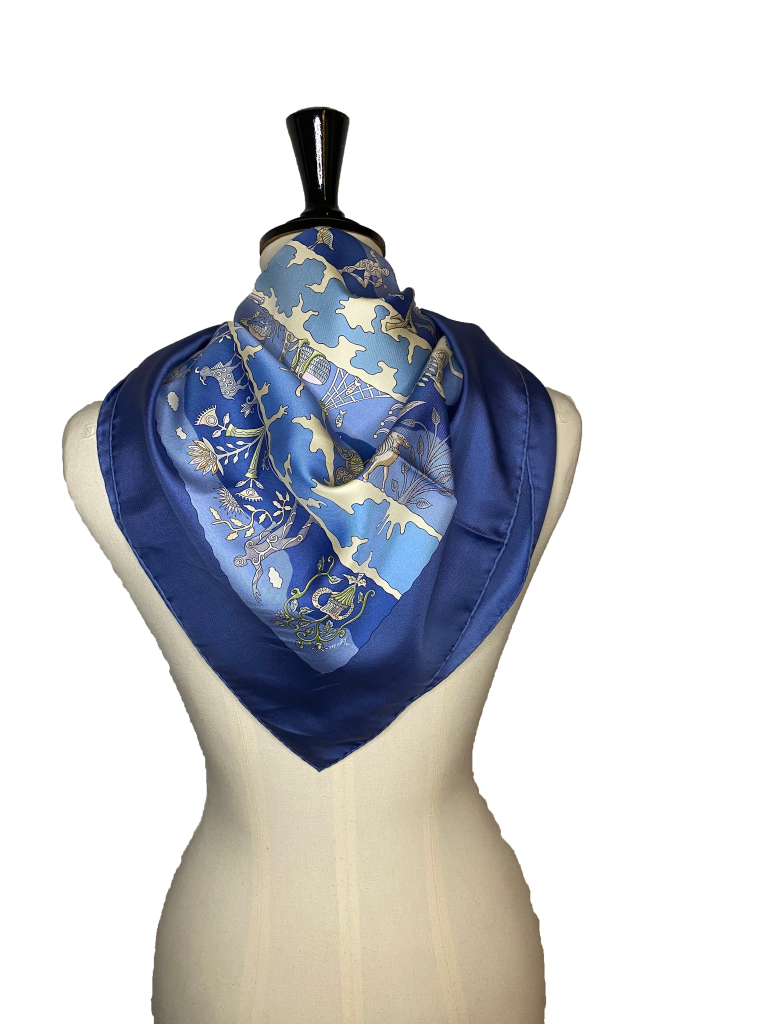 'Rives Fertiles' Silk Scarf
