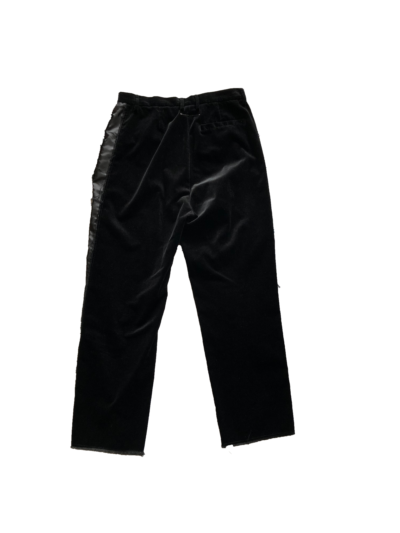 Raw Edged Velvet Trouser Suit