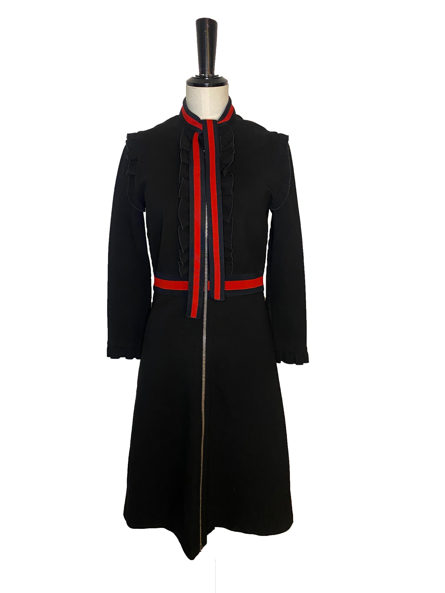 Ruffled Zipped Dress