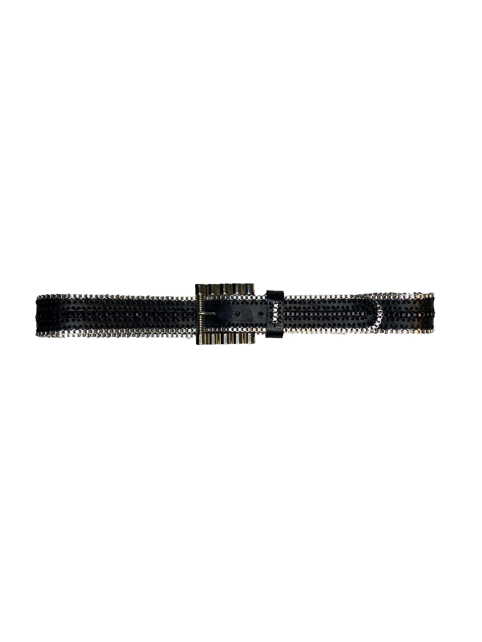 Leather & Silver Jean Belt