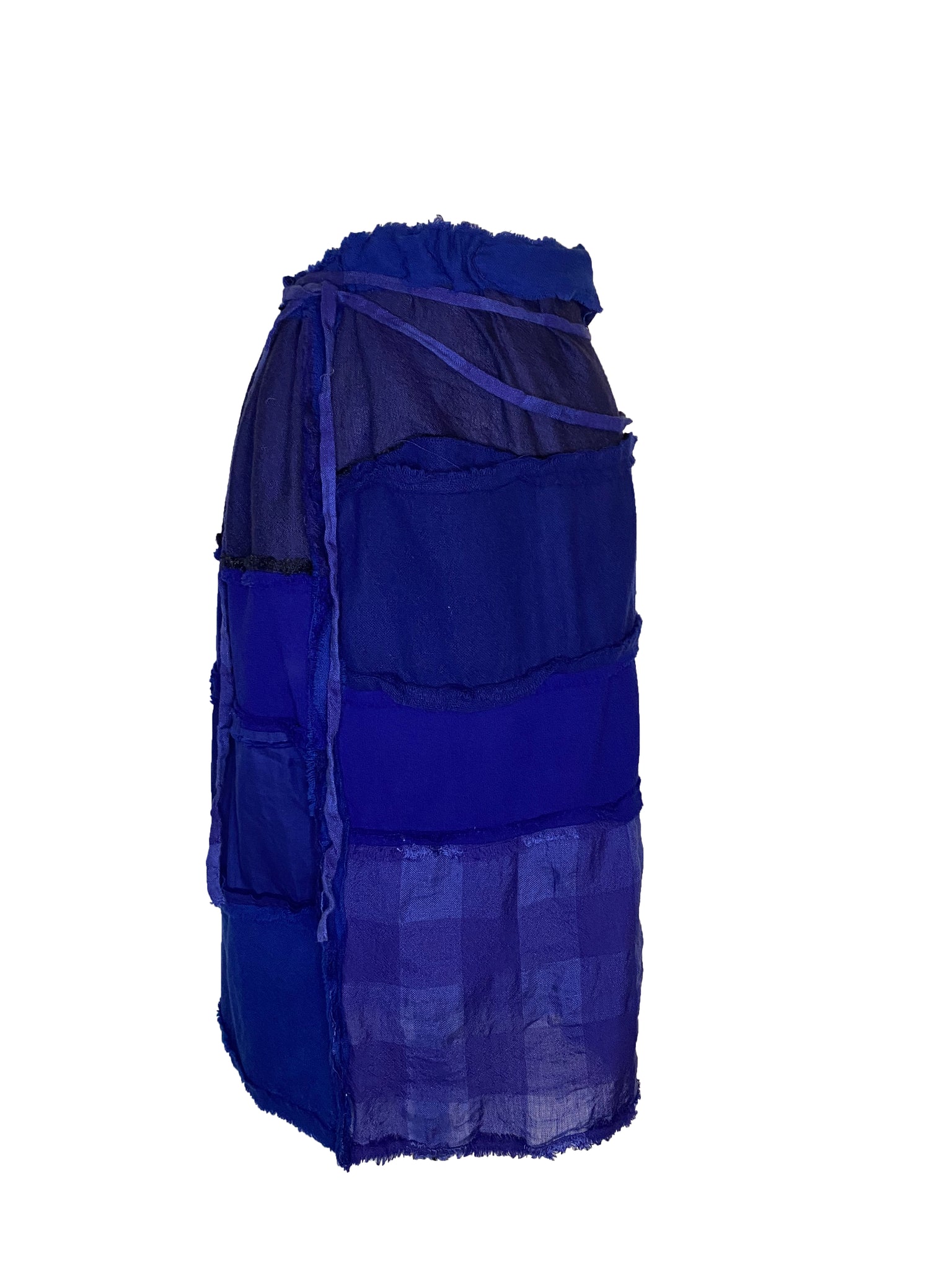 Patchwork Wool Skirt