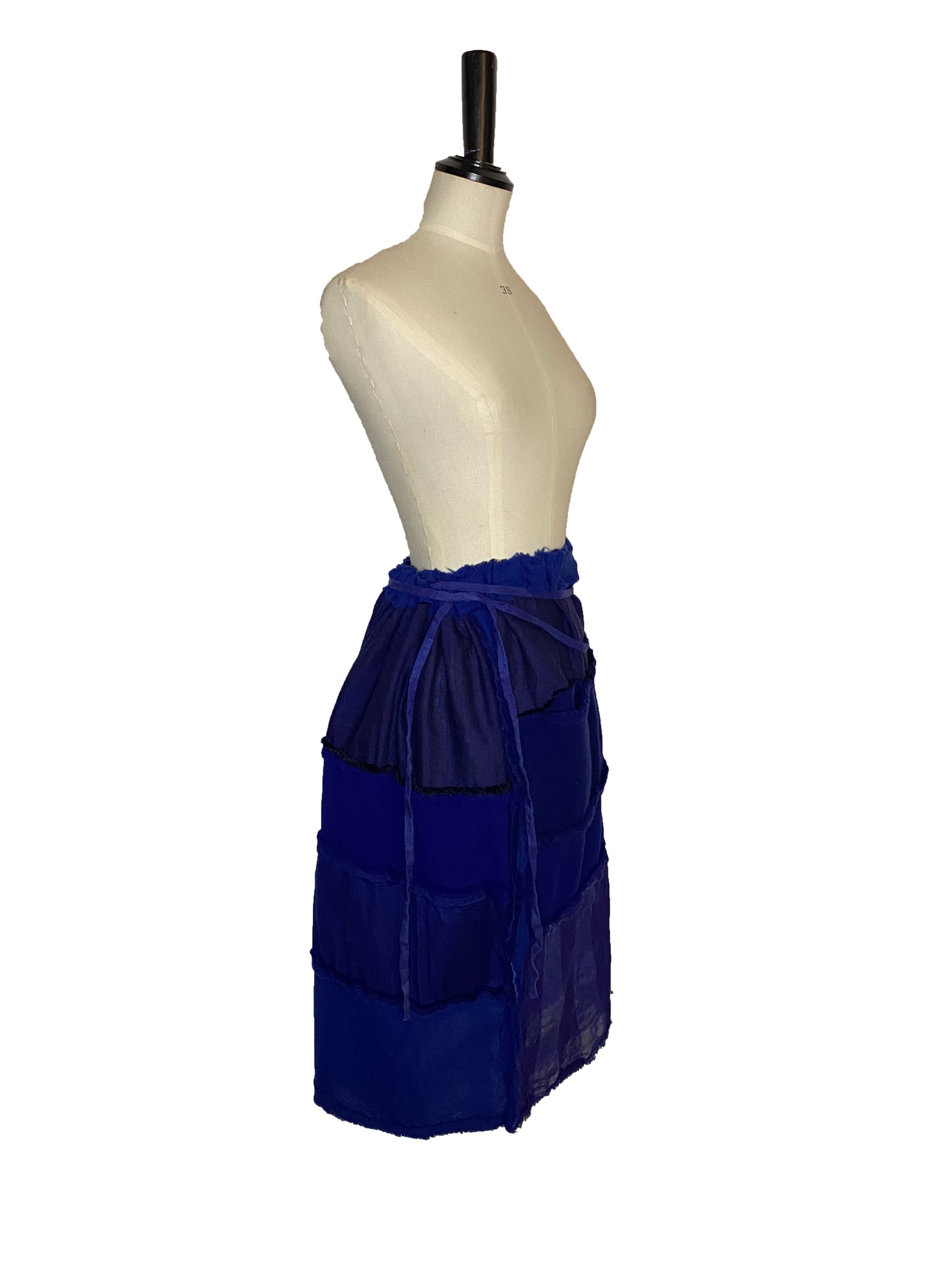 Patchwork Wool Skirt