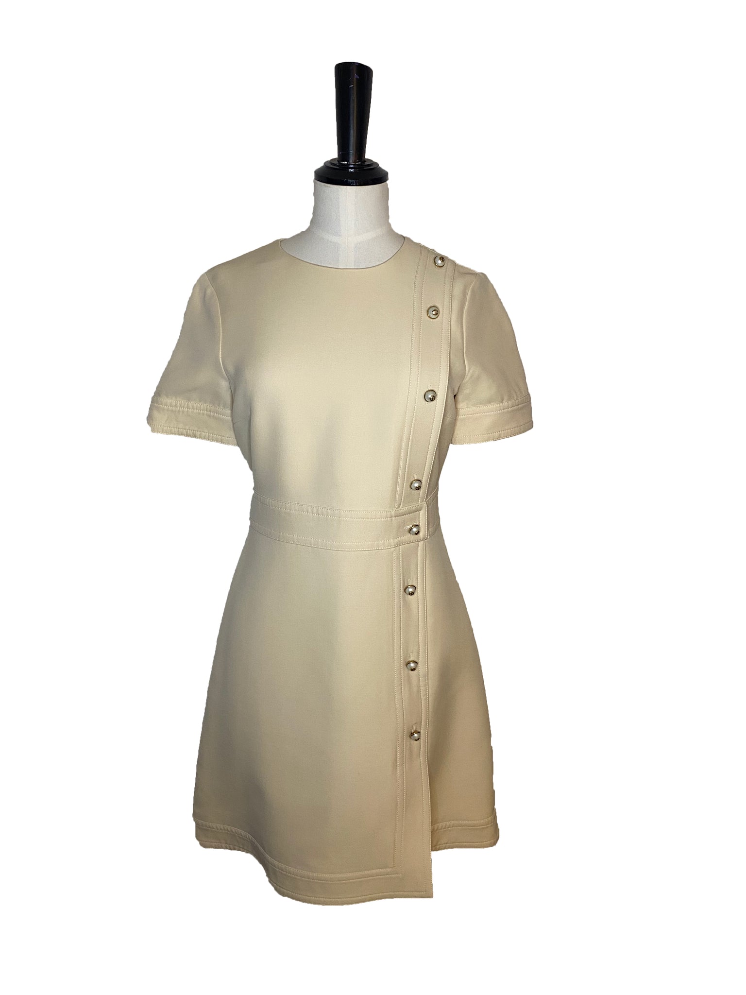 Faux Pearl Embellished Mini Dress