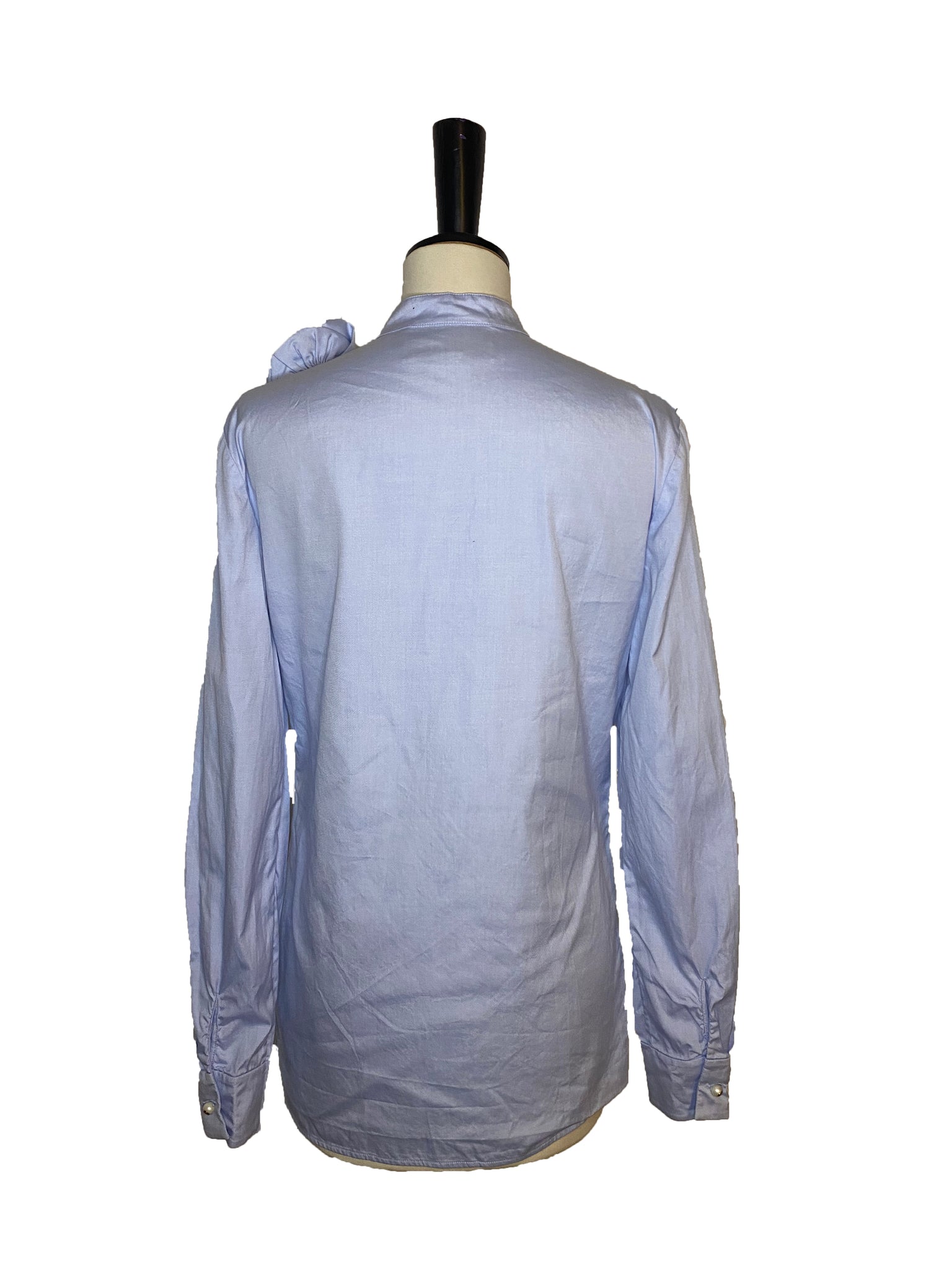 Cotton Blouse With Rose Detail