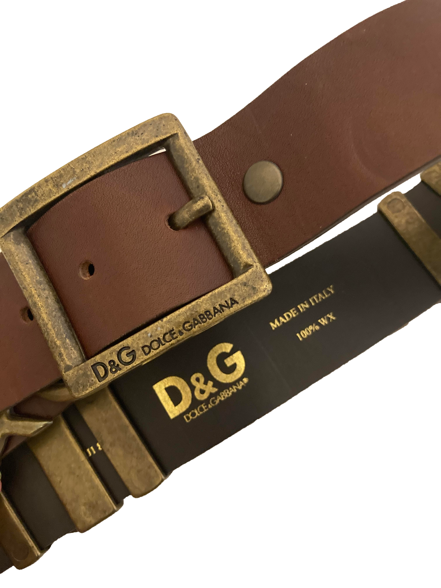 Leather and Metal Belt