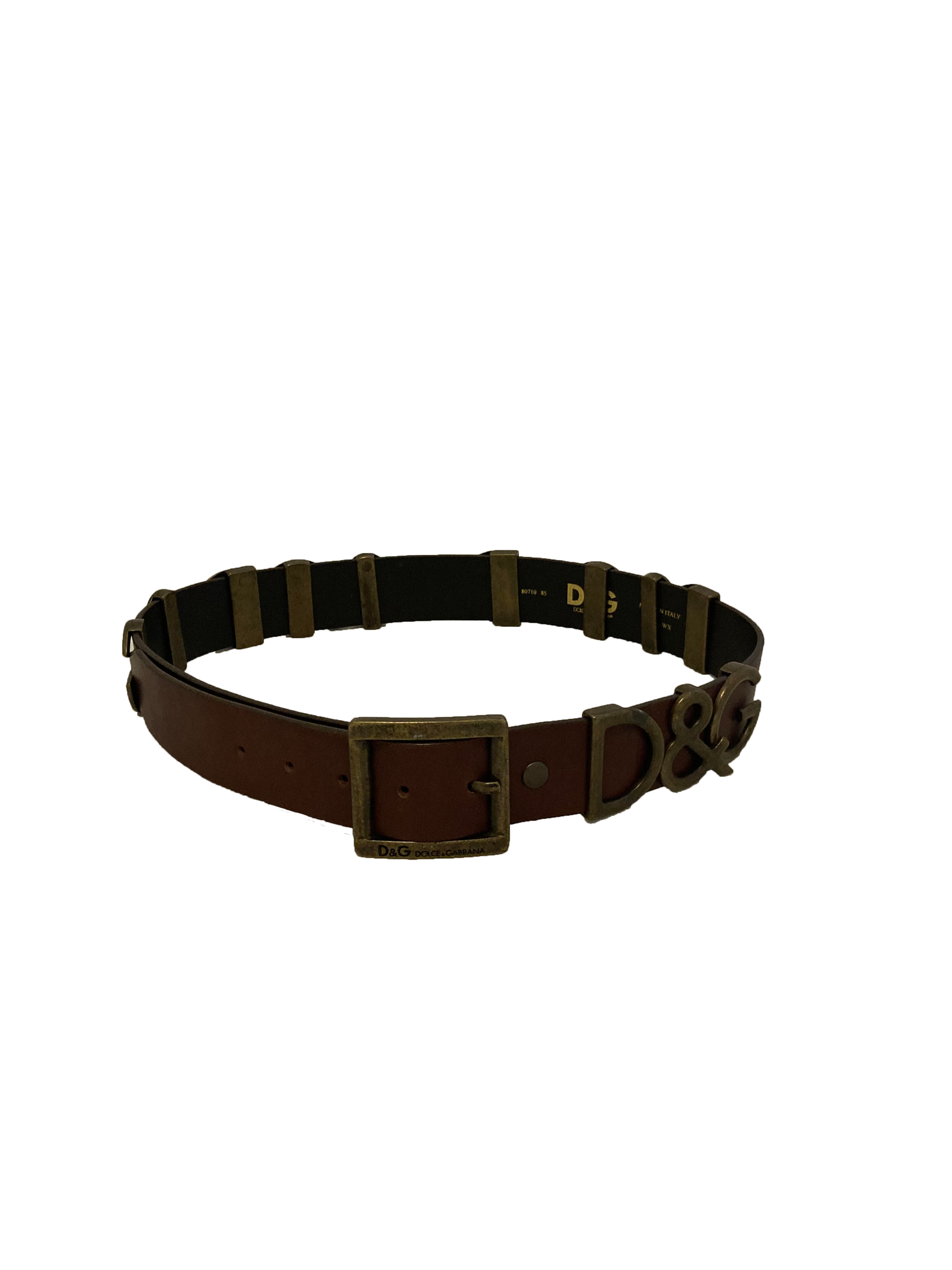 Leather and Metal Belt