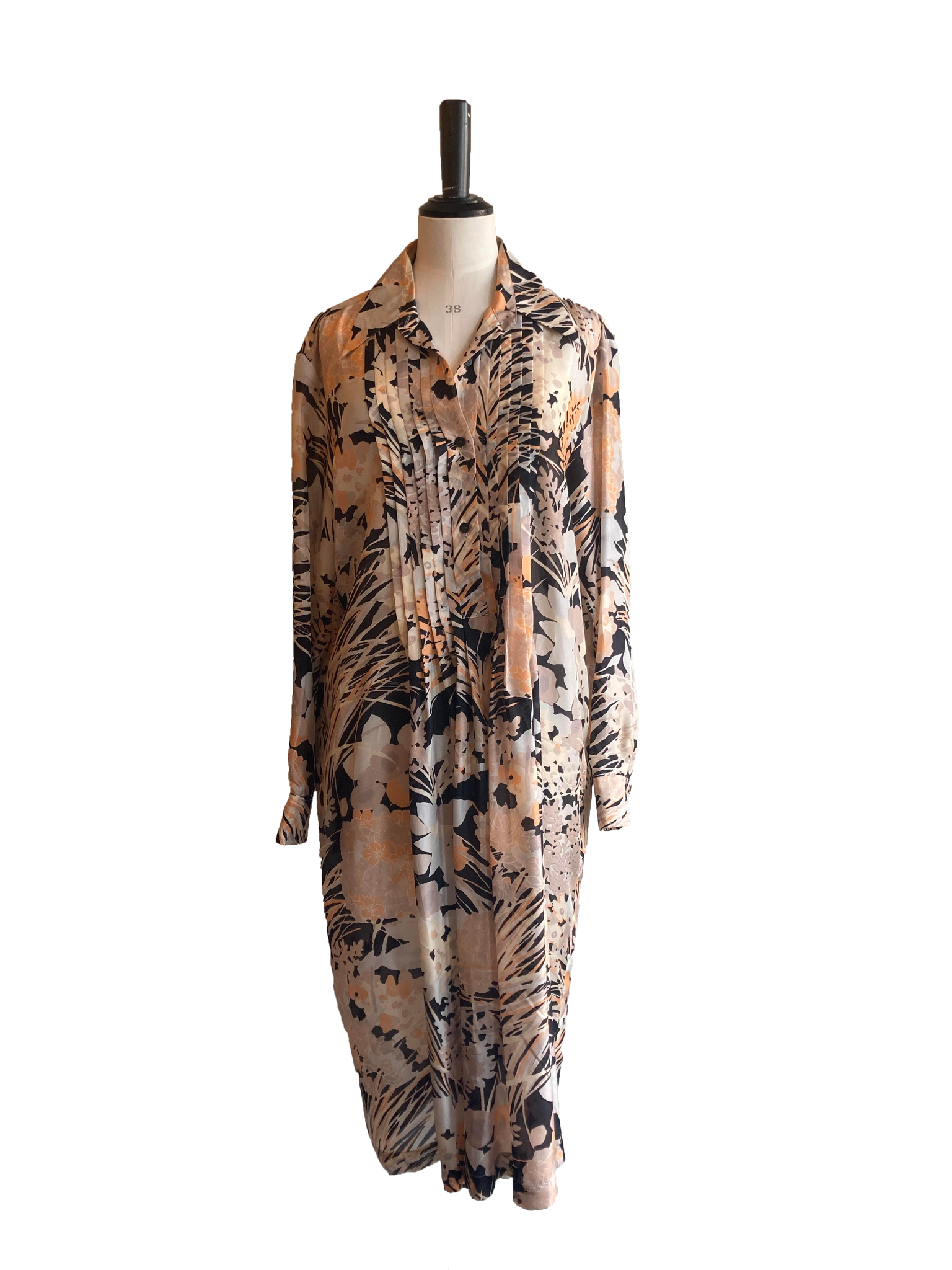 Silk Shirt Dress