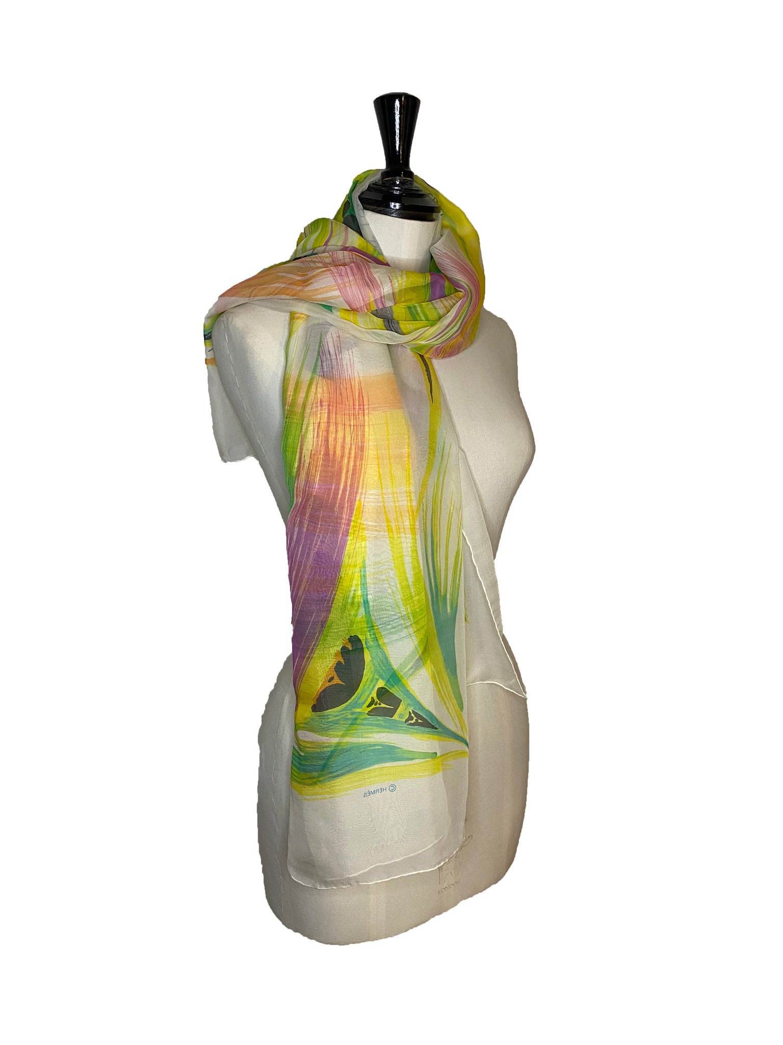 La Tour Eiffel S'envole Chiffon Silk Shawl