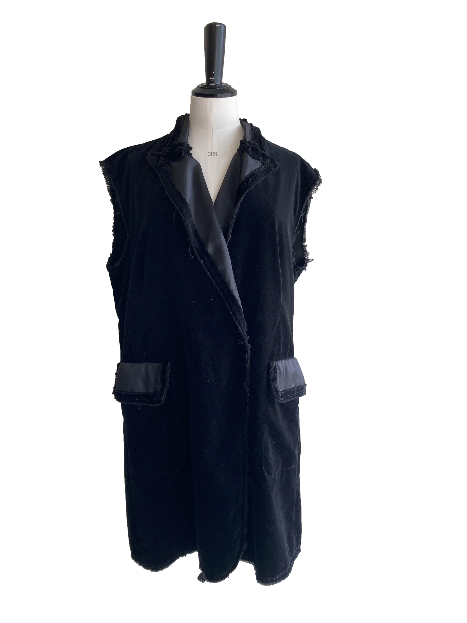 Raw Edged Velvet Trouser Suit