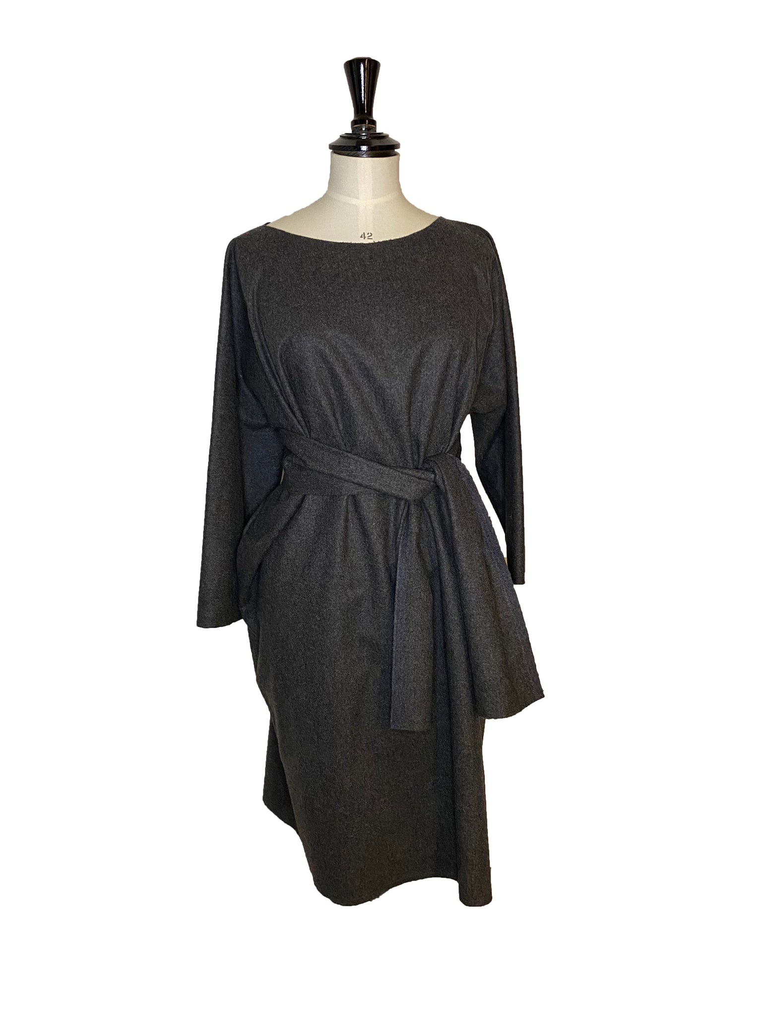 Daniela Gregis Grey Wool Dress