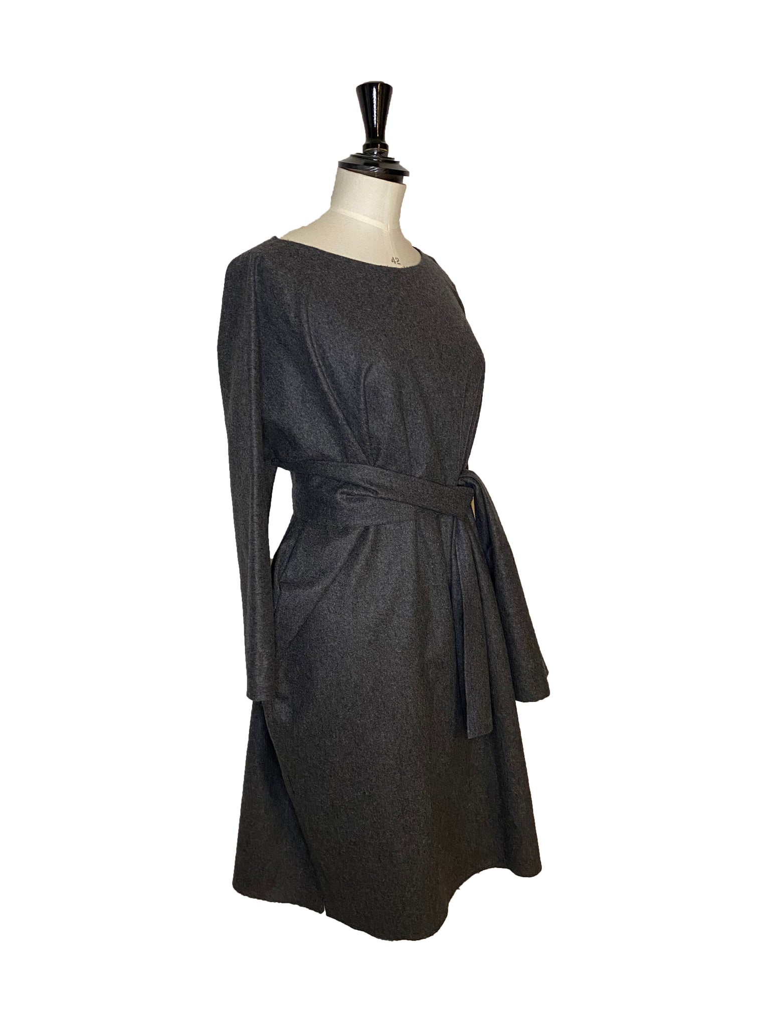 Daniela Gregis Grey Wool Dress