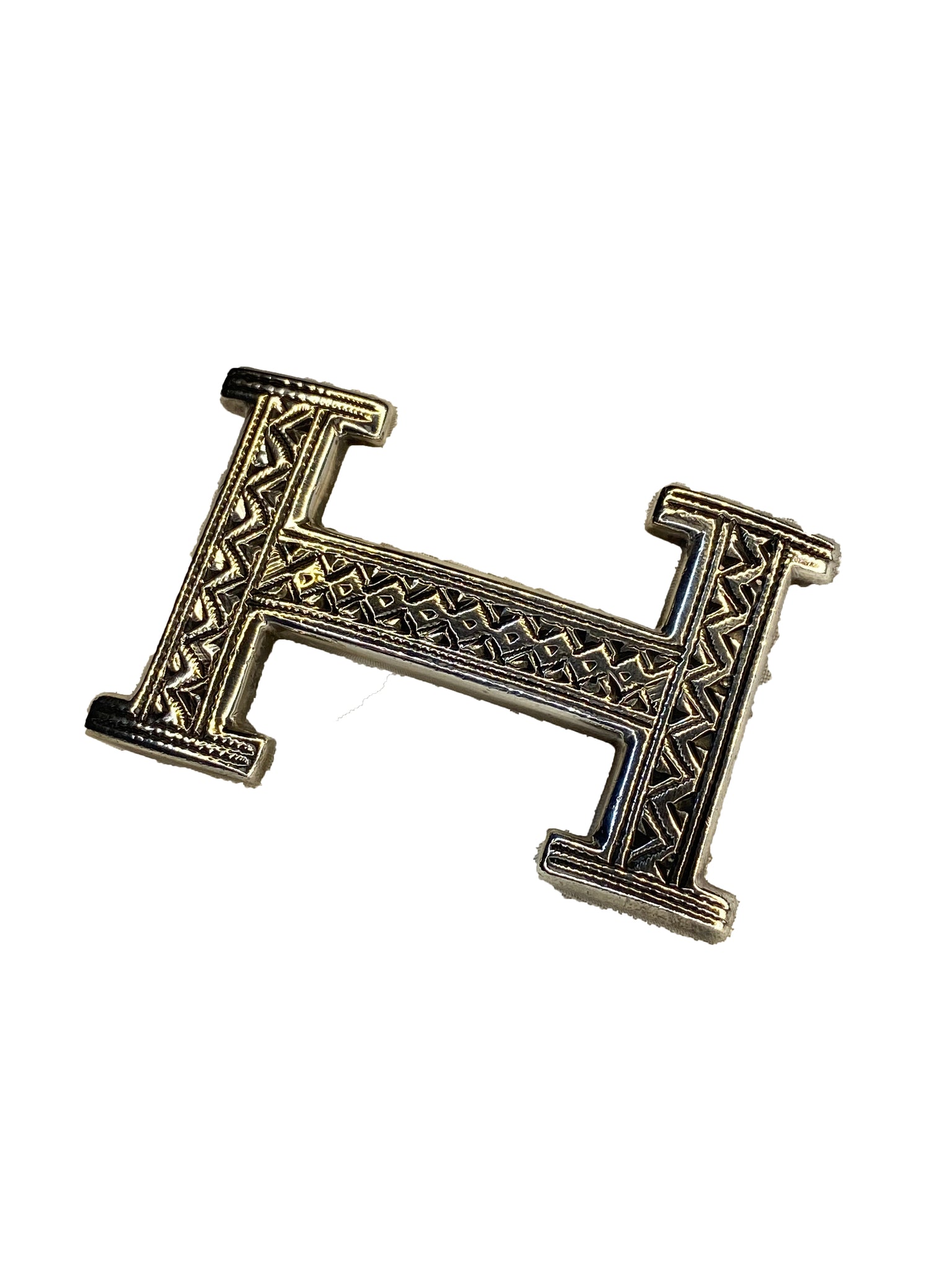 Solid Silver Handcrafted Touareg Belt Buckle