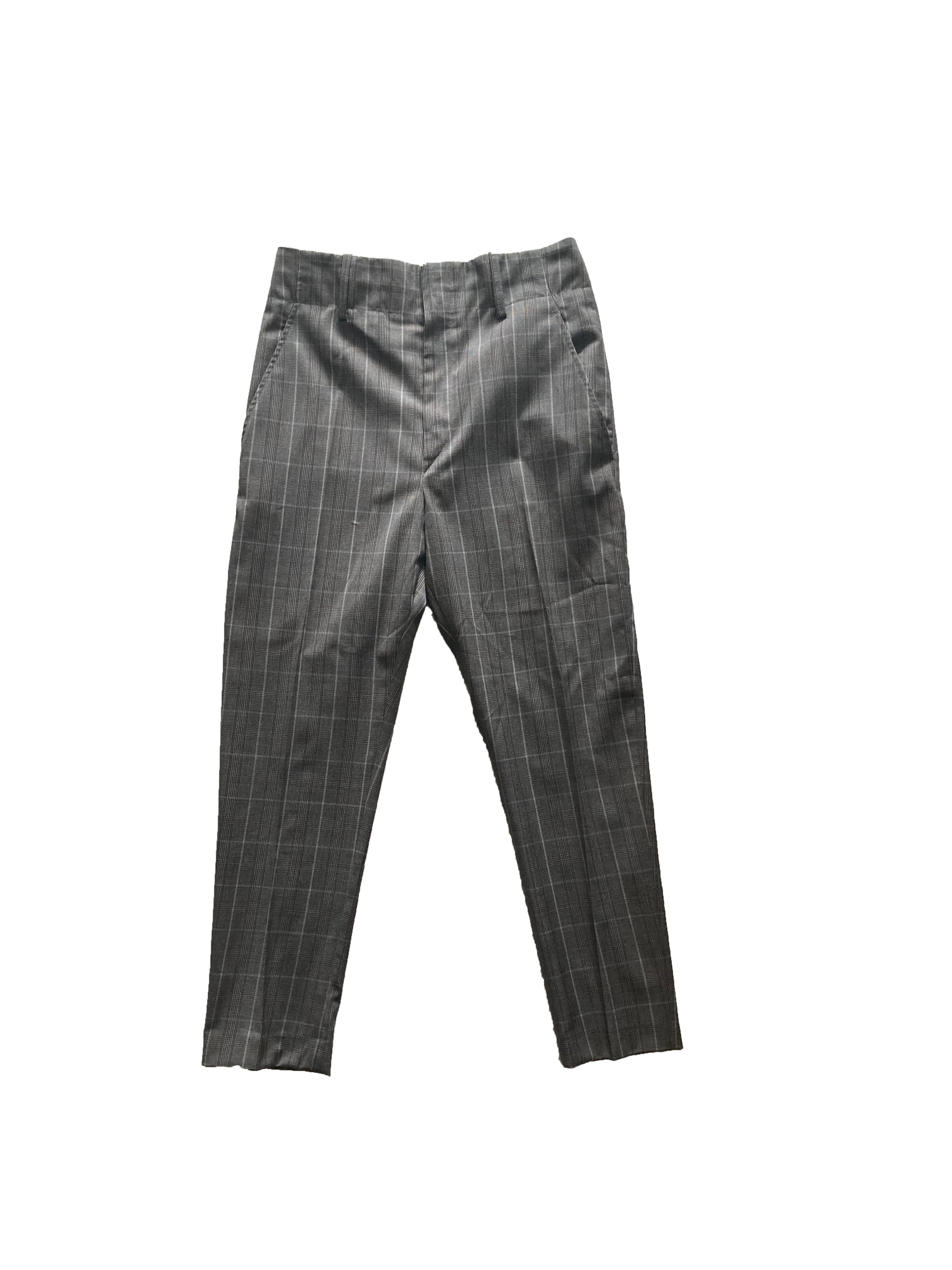 Checkered Wool Trousers