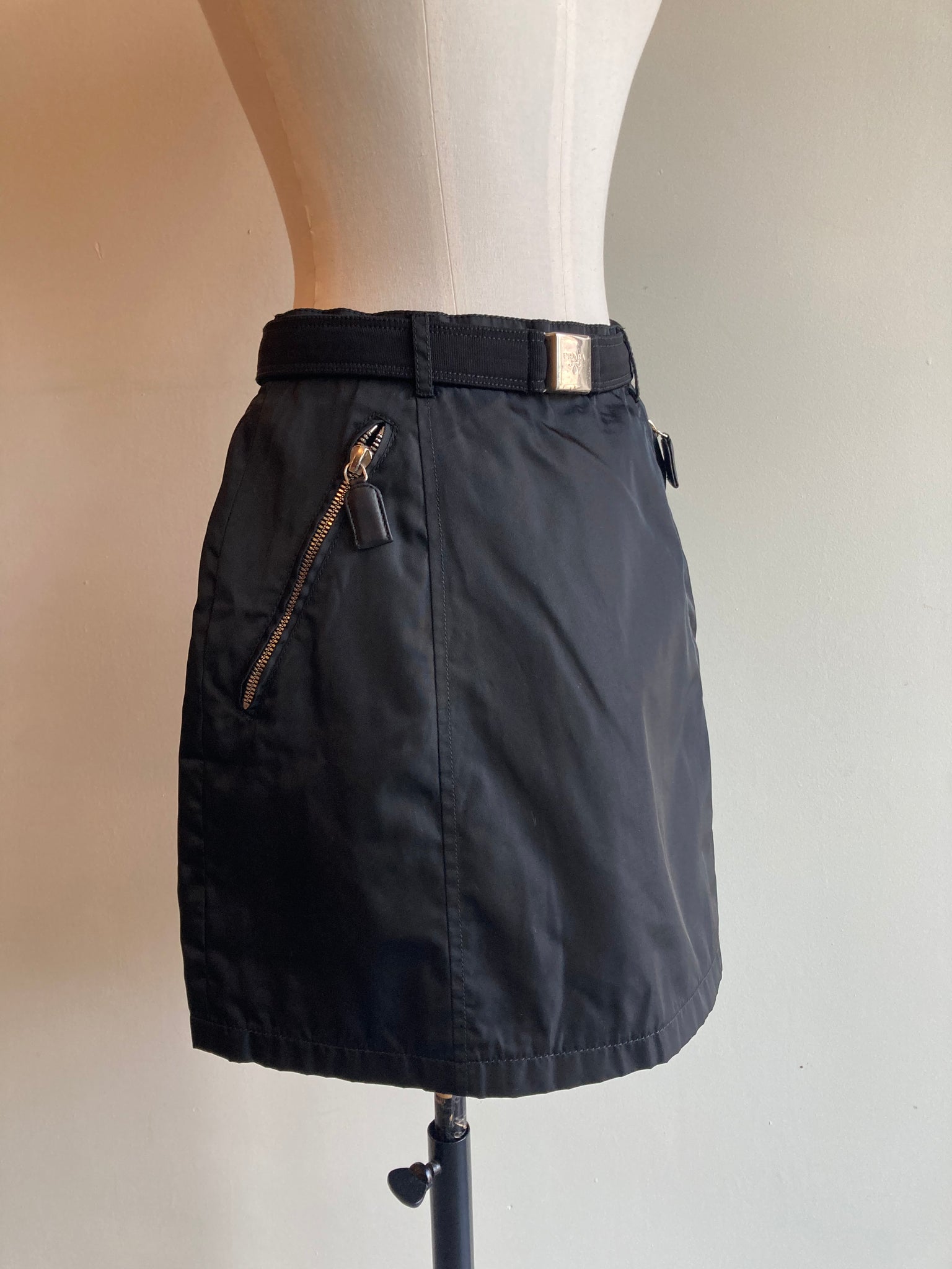 Vintage Nylon Mini Skirt