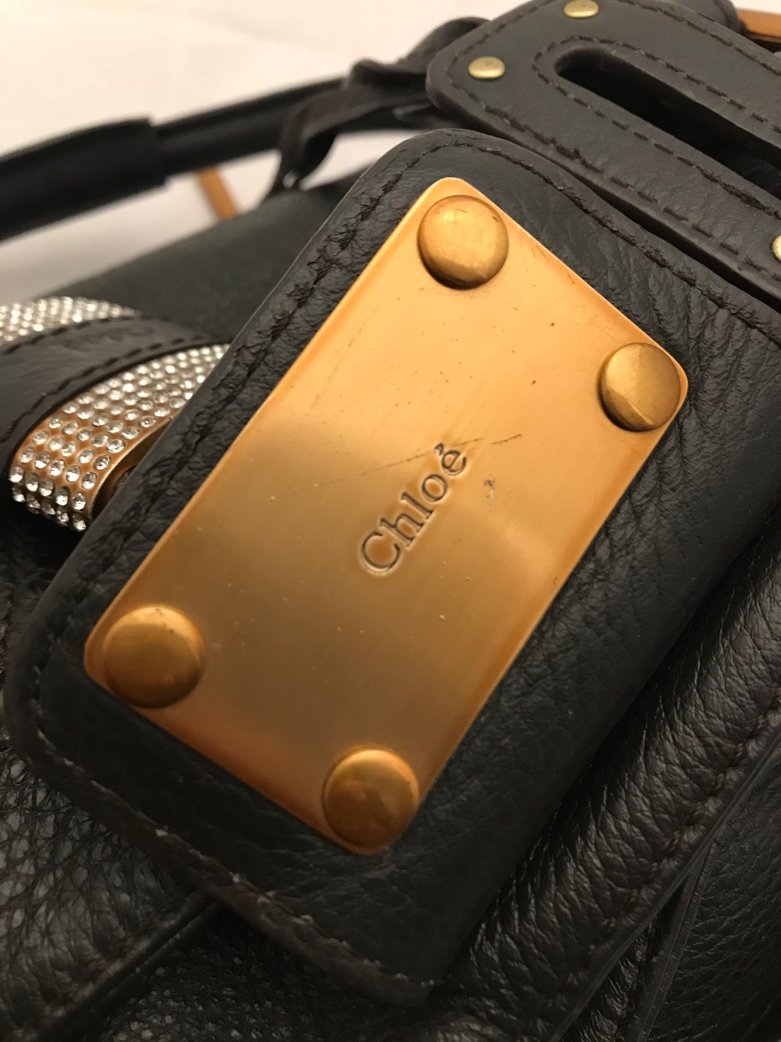 Diamante Paddington Bag